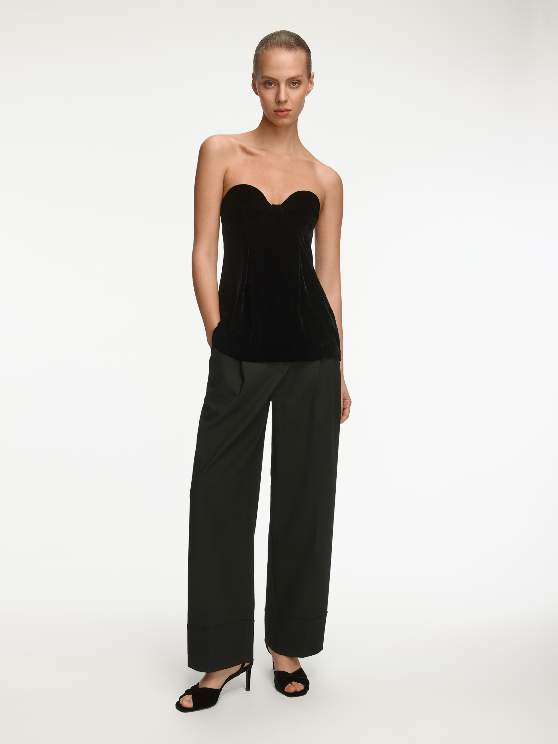 Брюки укороченные