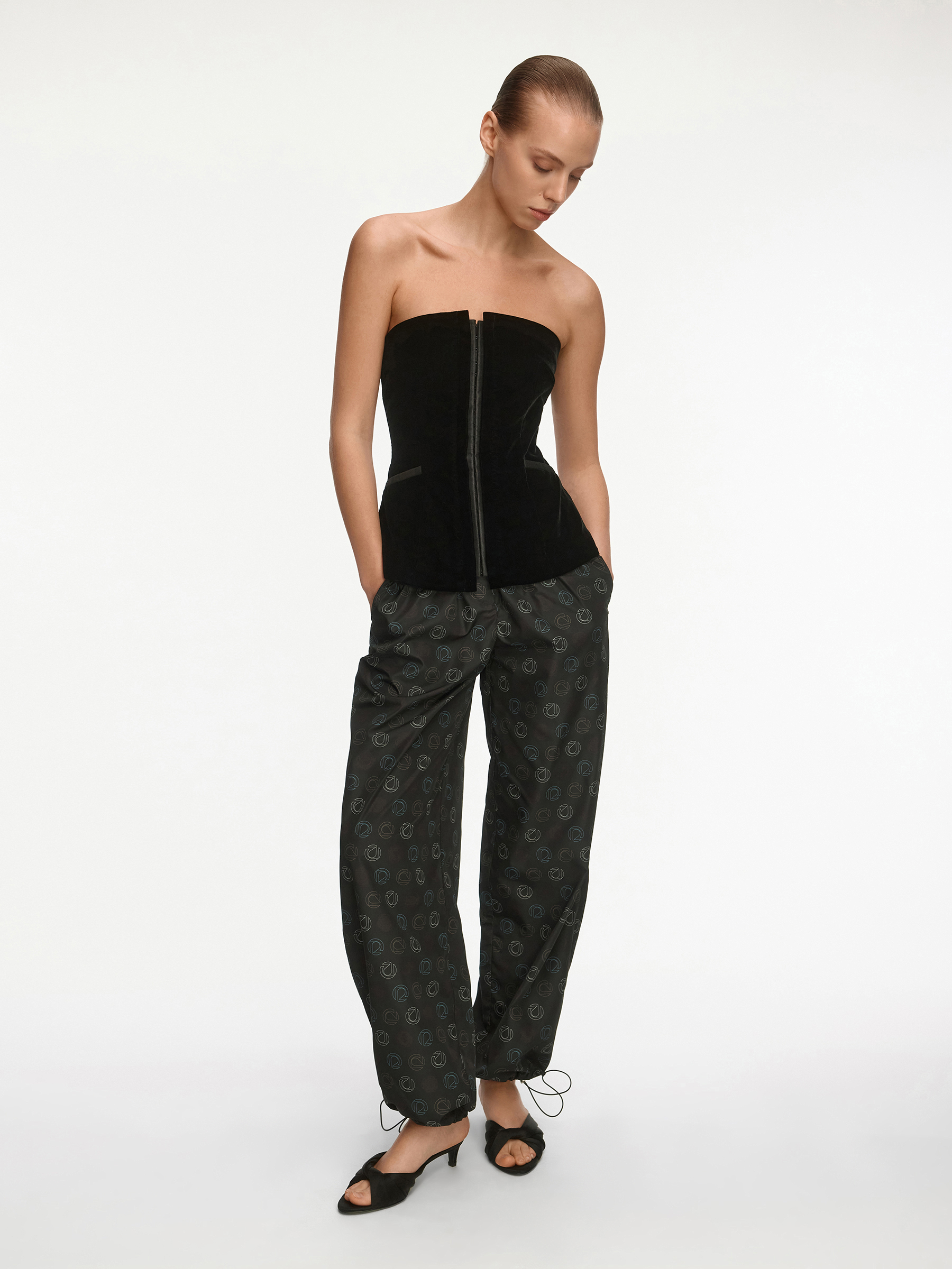 Брюки из тафты