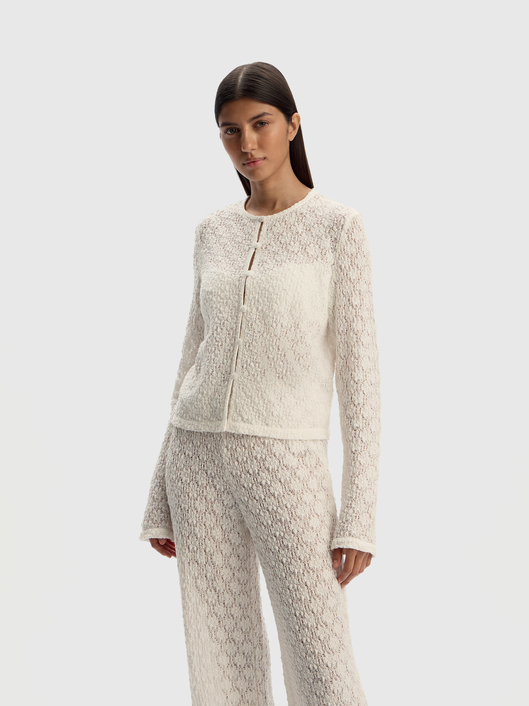 Кардиган из кружева