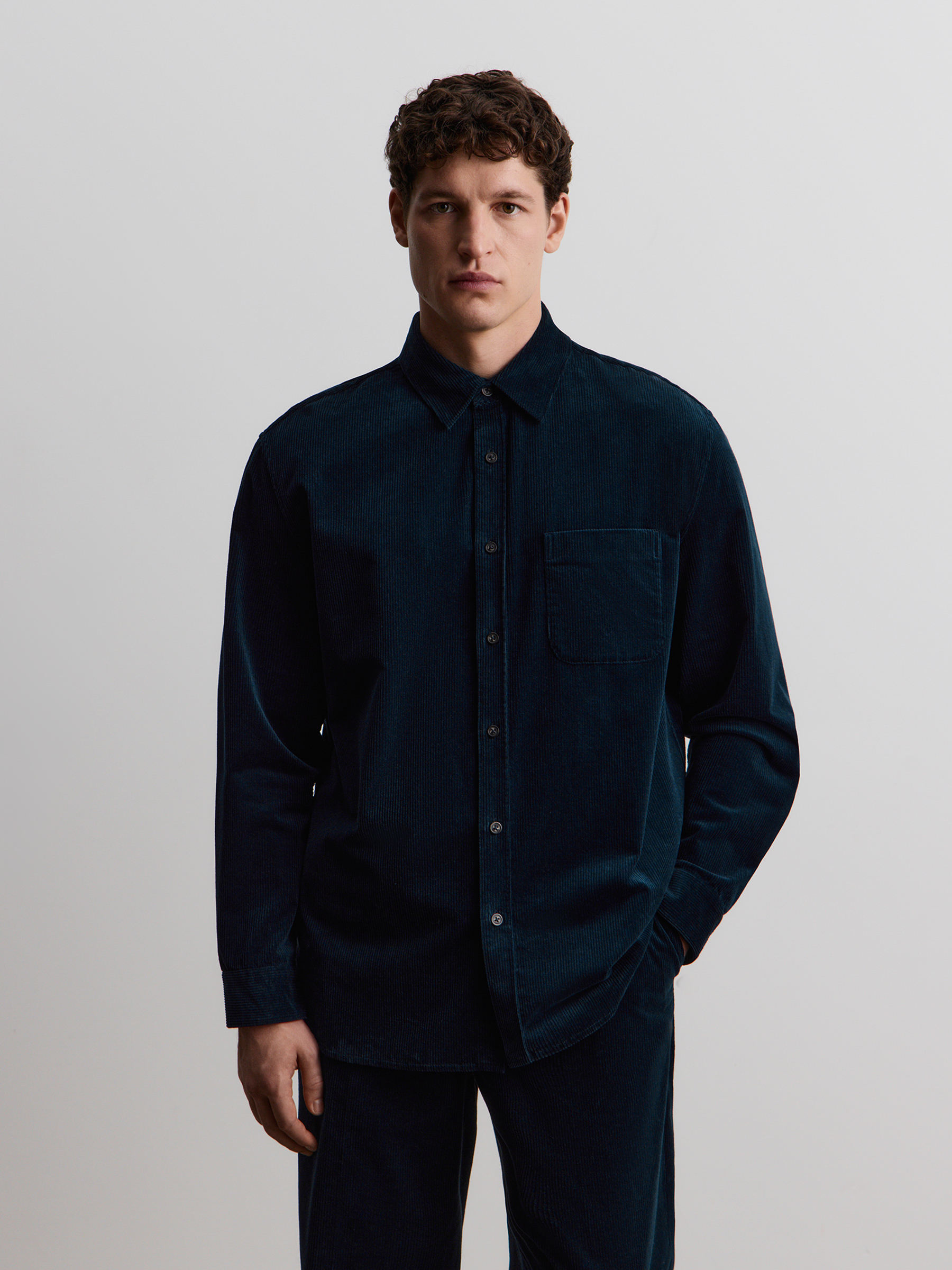 Рубашка из французского вельвета