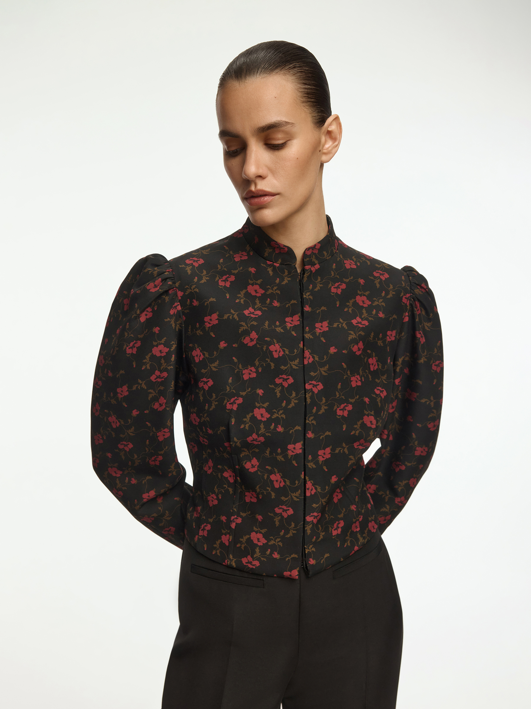 Жакет Nastenka из шерсти и шелка