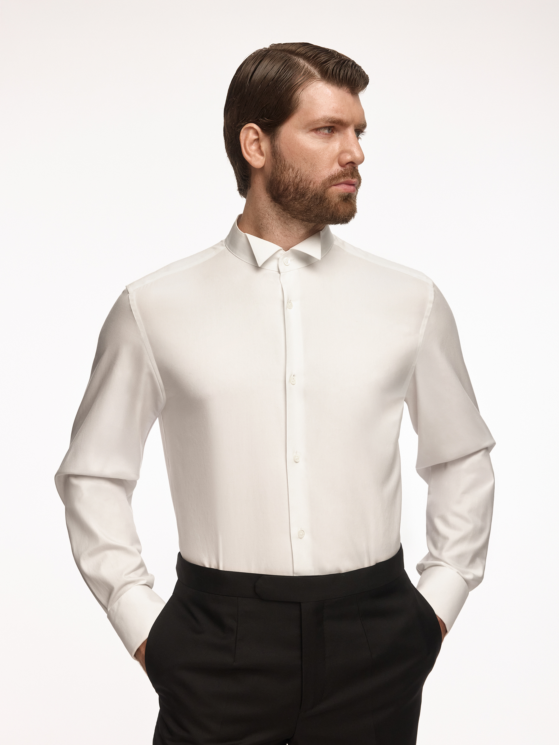 Рубашка Tuxedo из хлопка и шелка