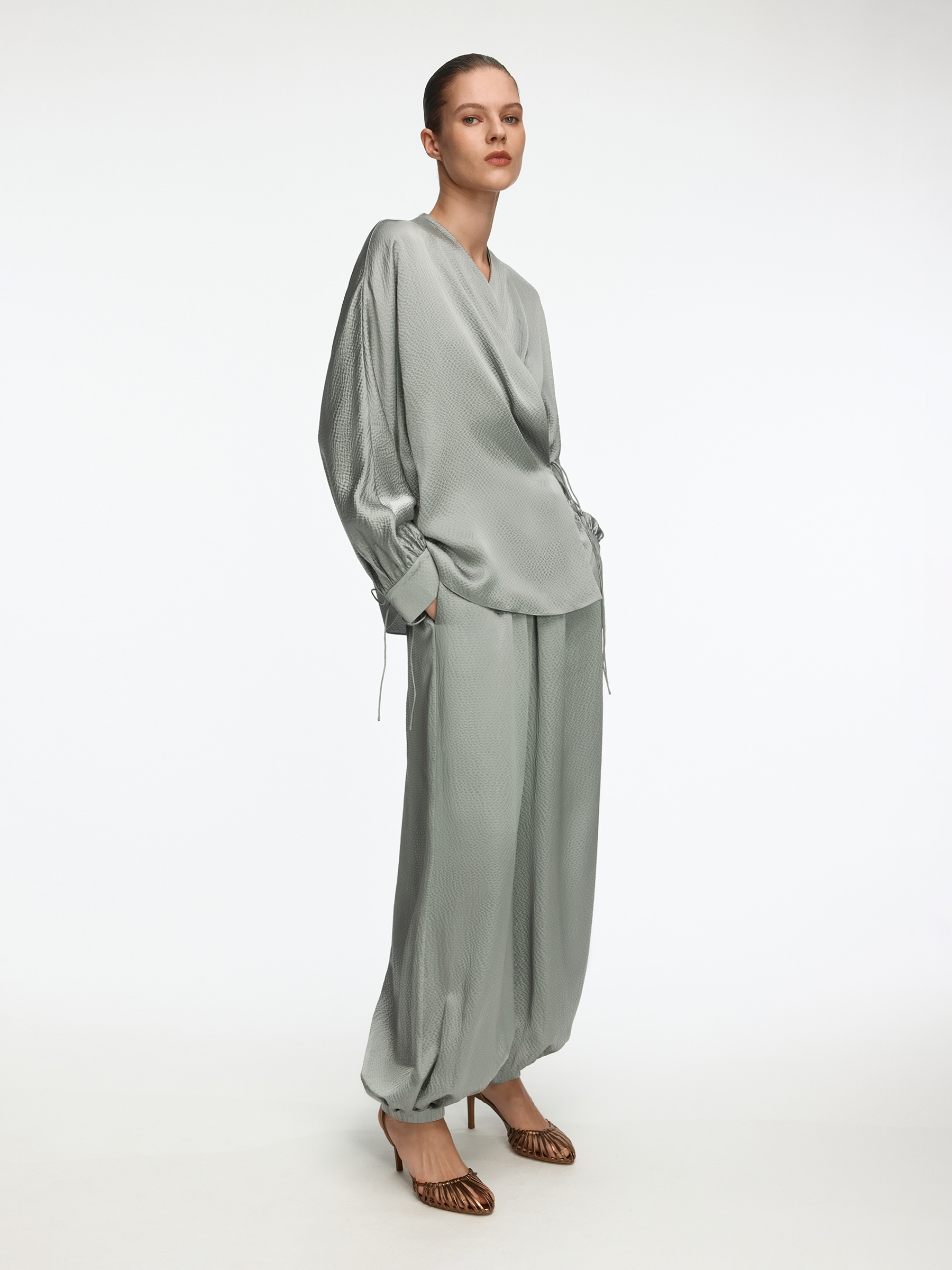 Брюки Selene из шелка Mullberry