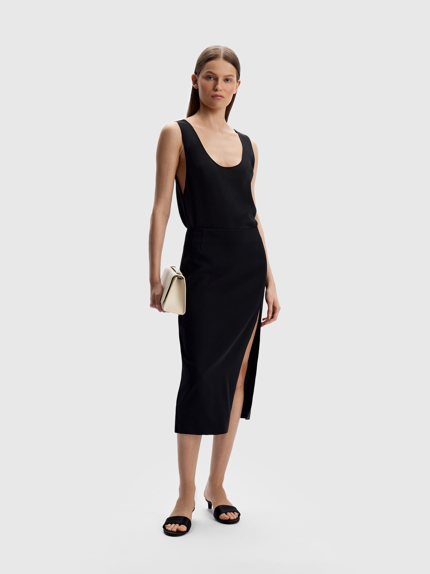 Юбка с разрезом