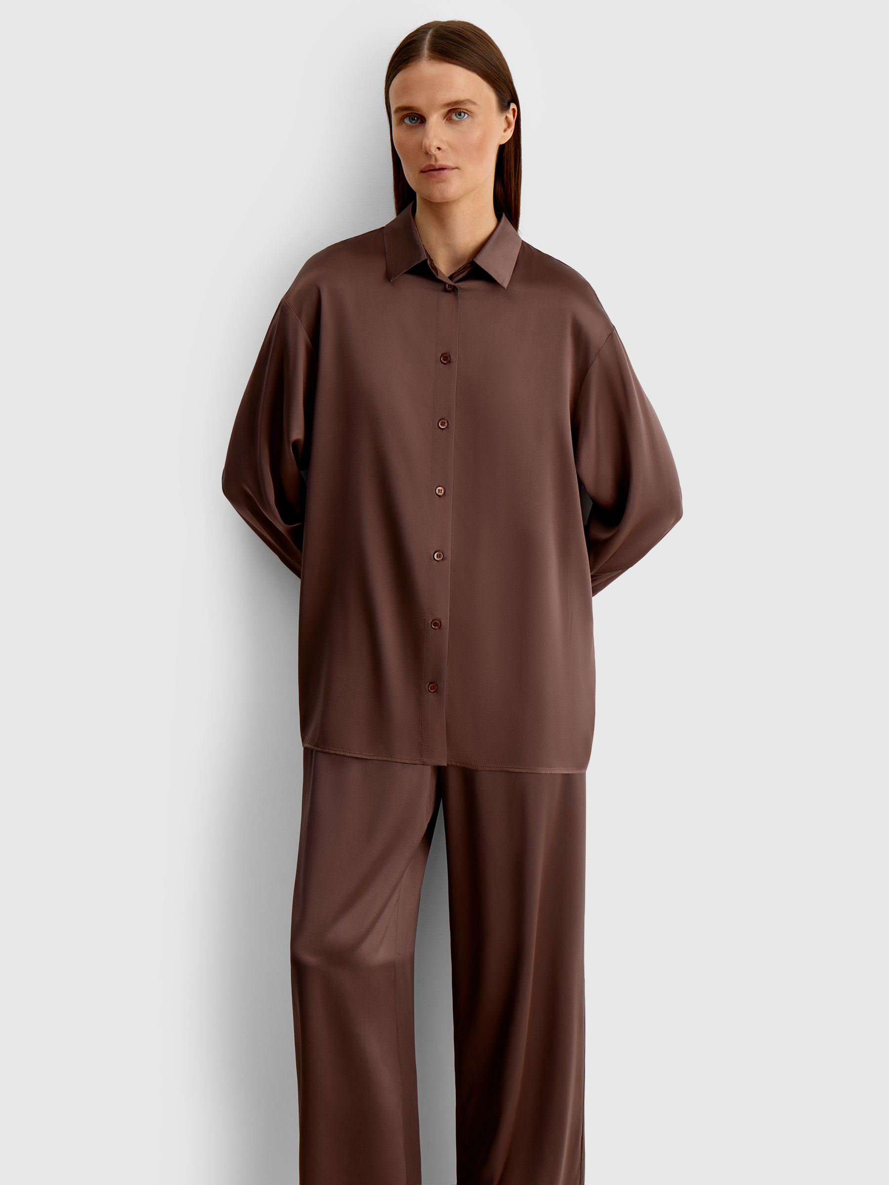 Рубашка из шелка Mulberry