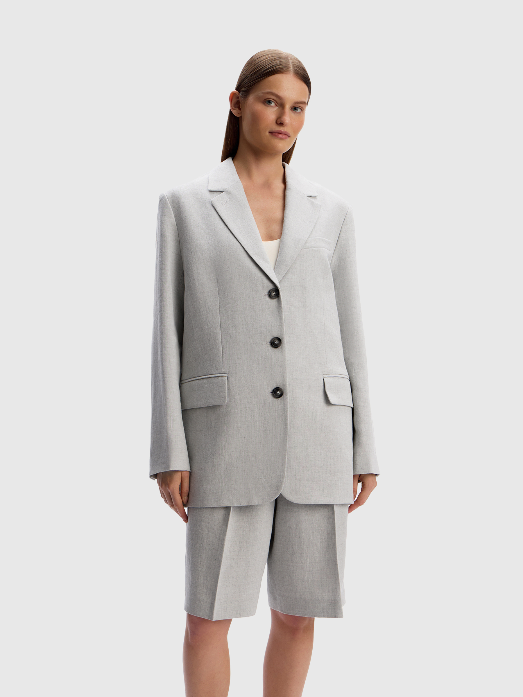 Жакет из костюмного льна