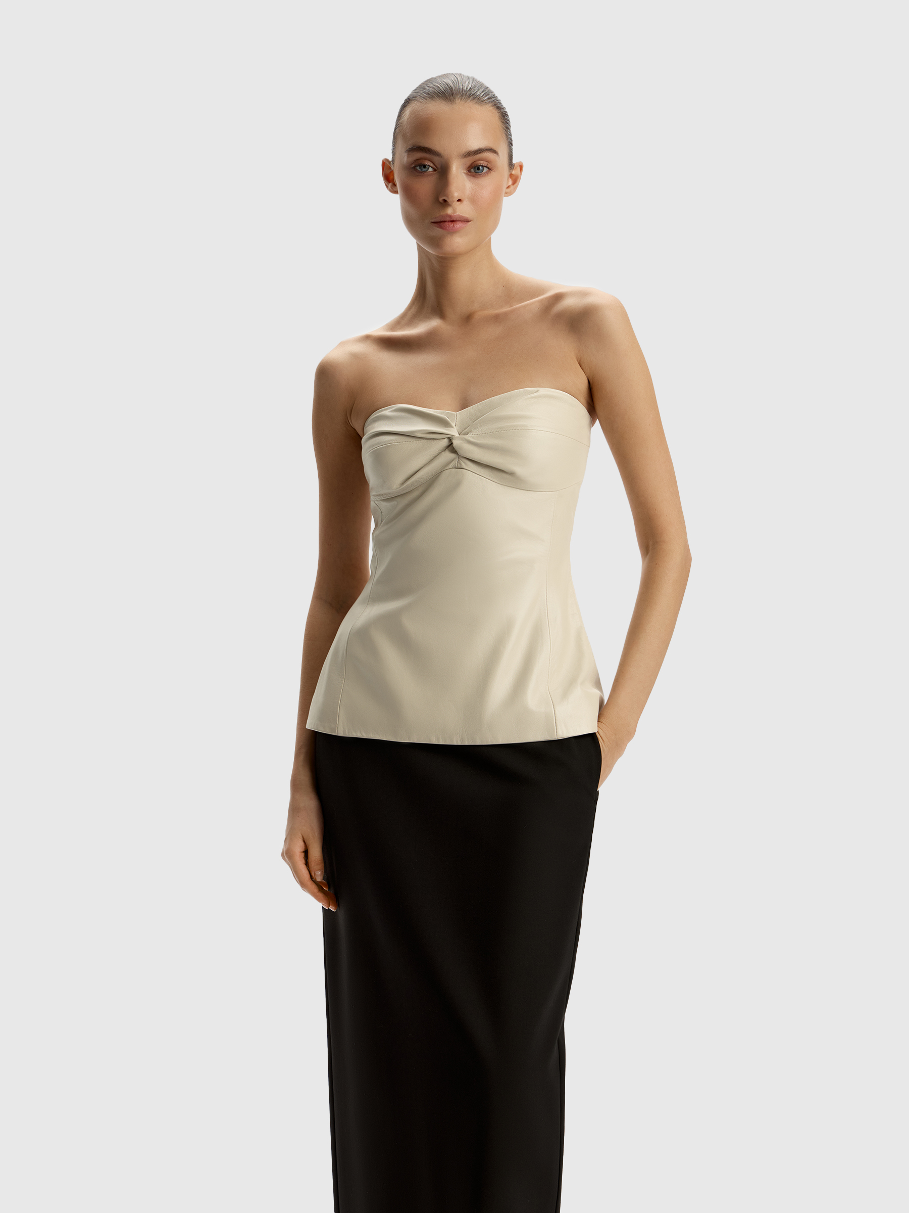 Топ Gentle из кожи