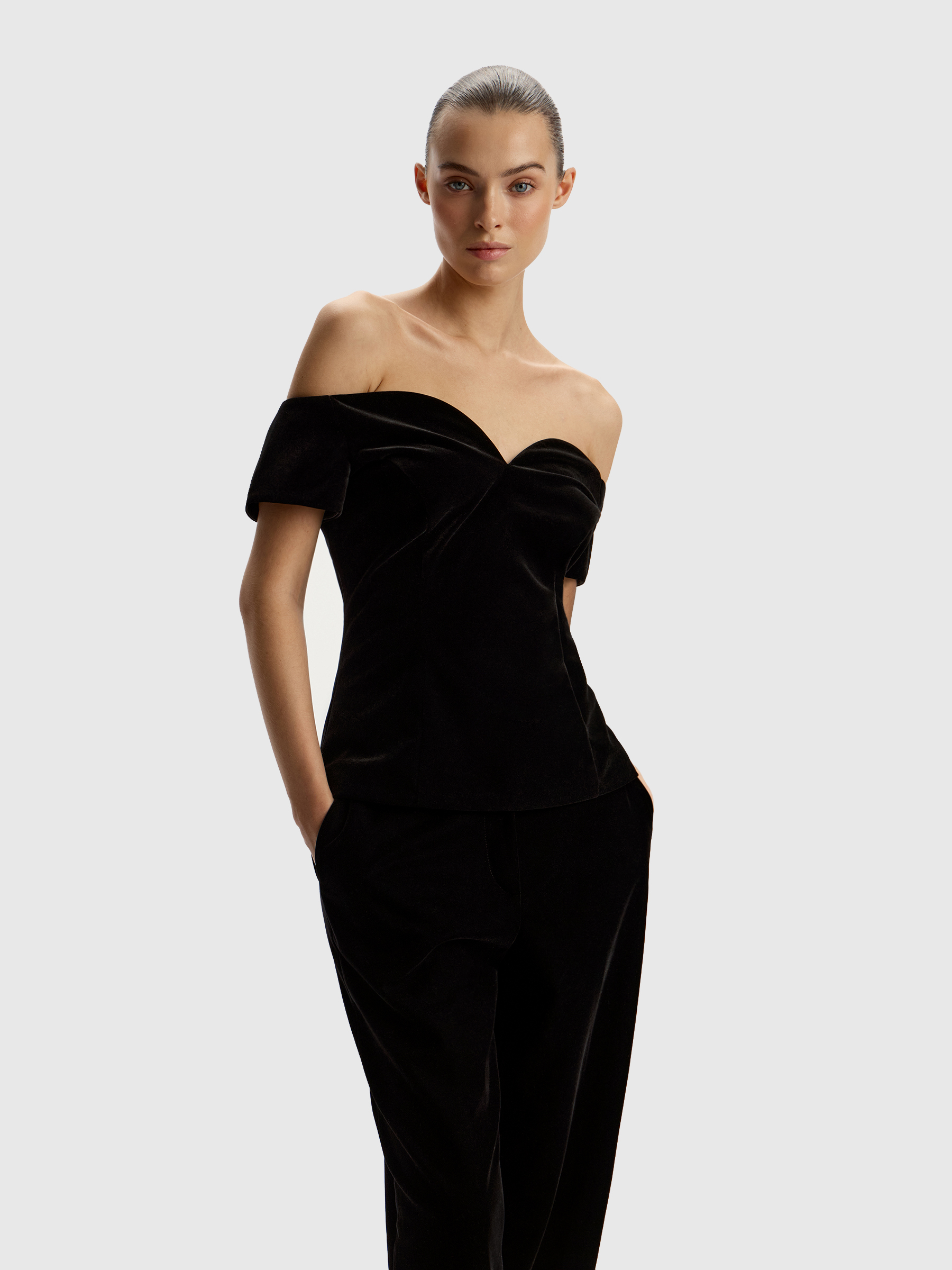 Топ Swan из бархата