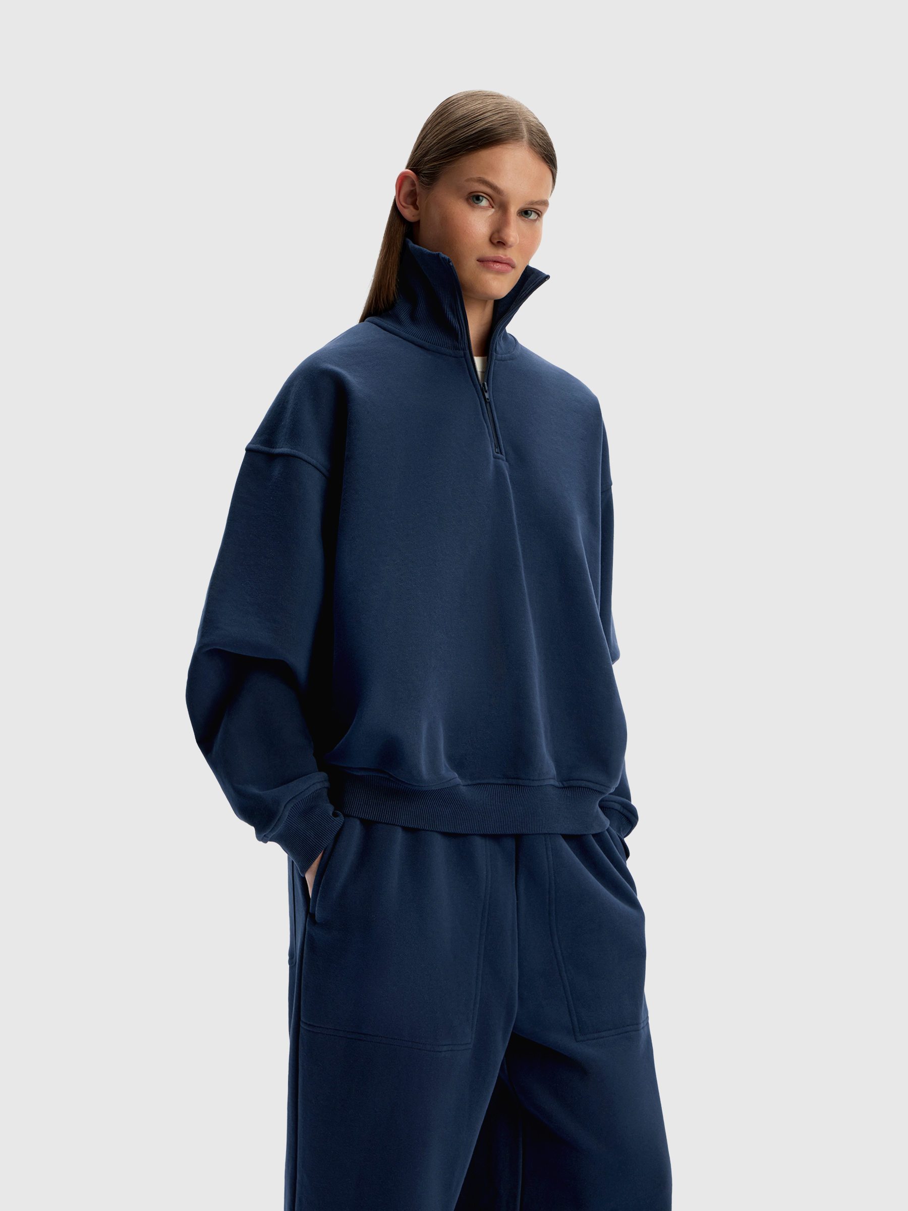 Толстовка-поло на молнии