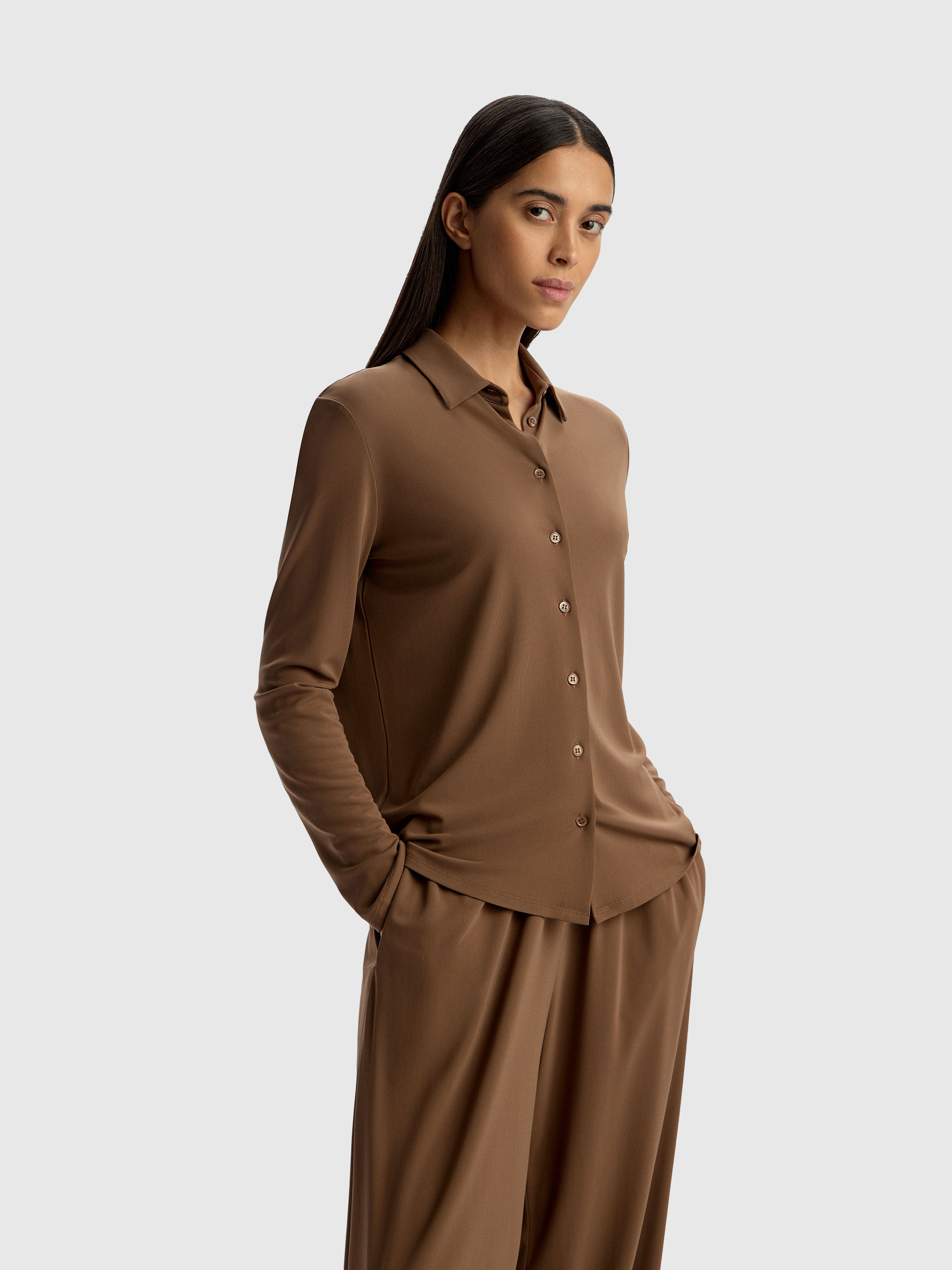 Рубашка из трикотажа