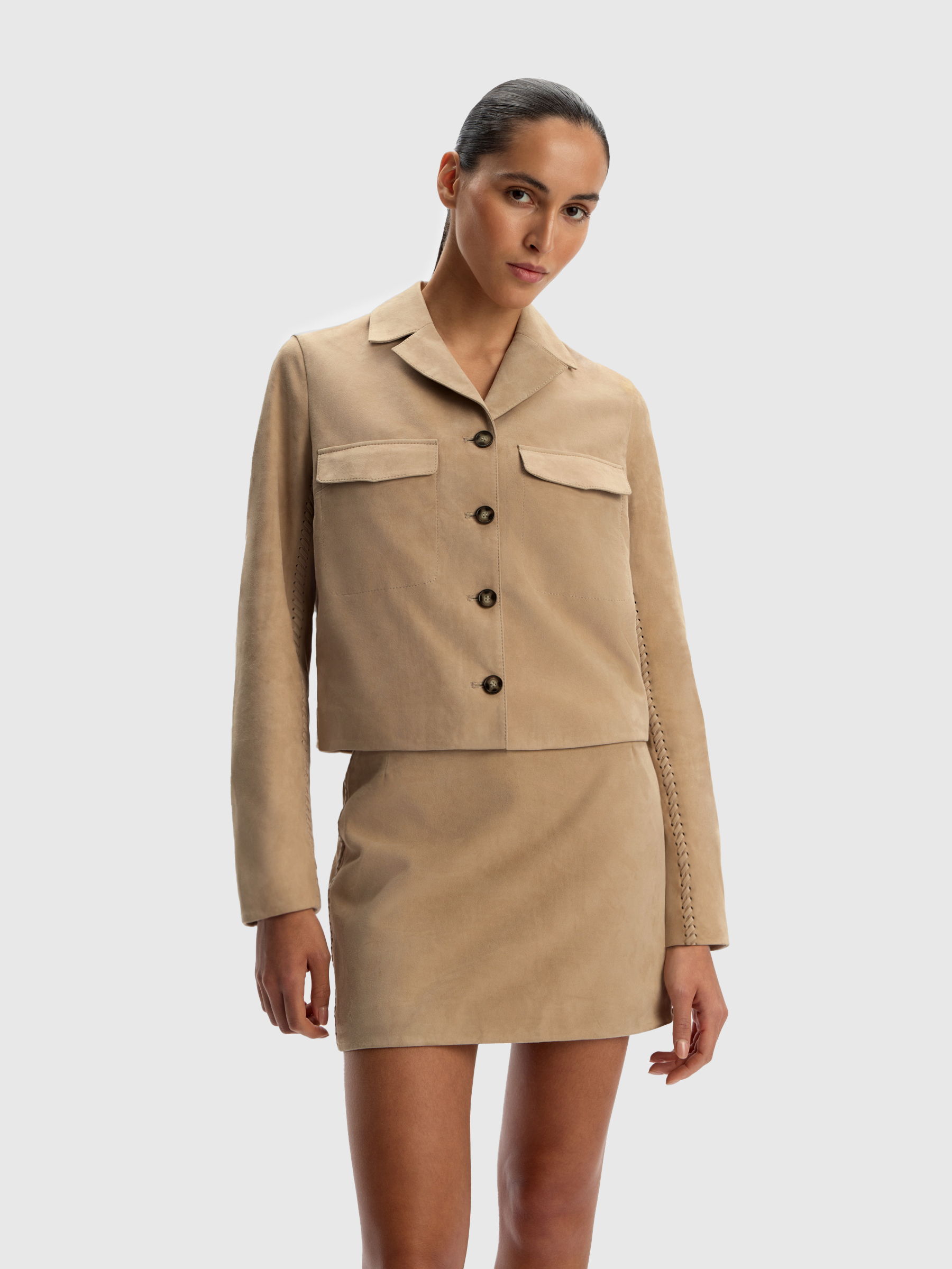 Юбка из замши