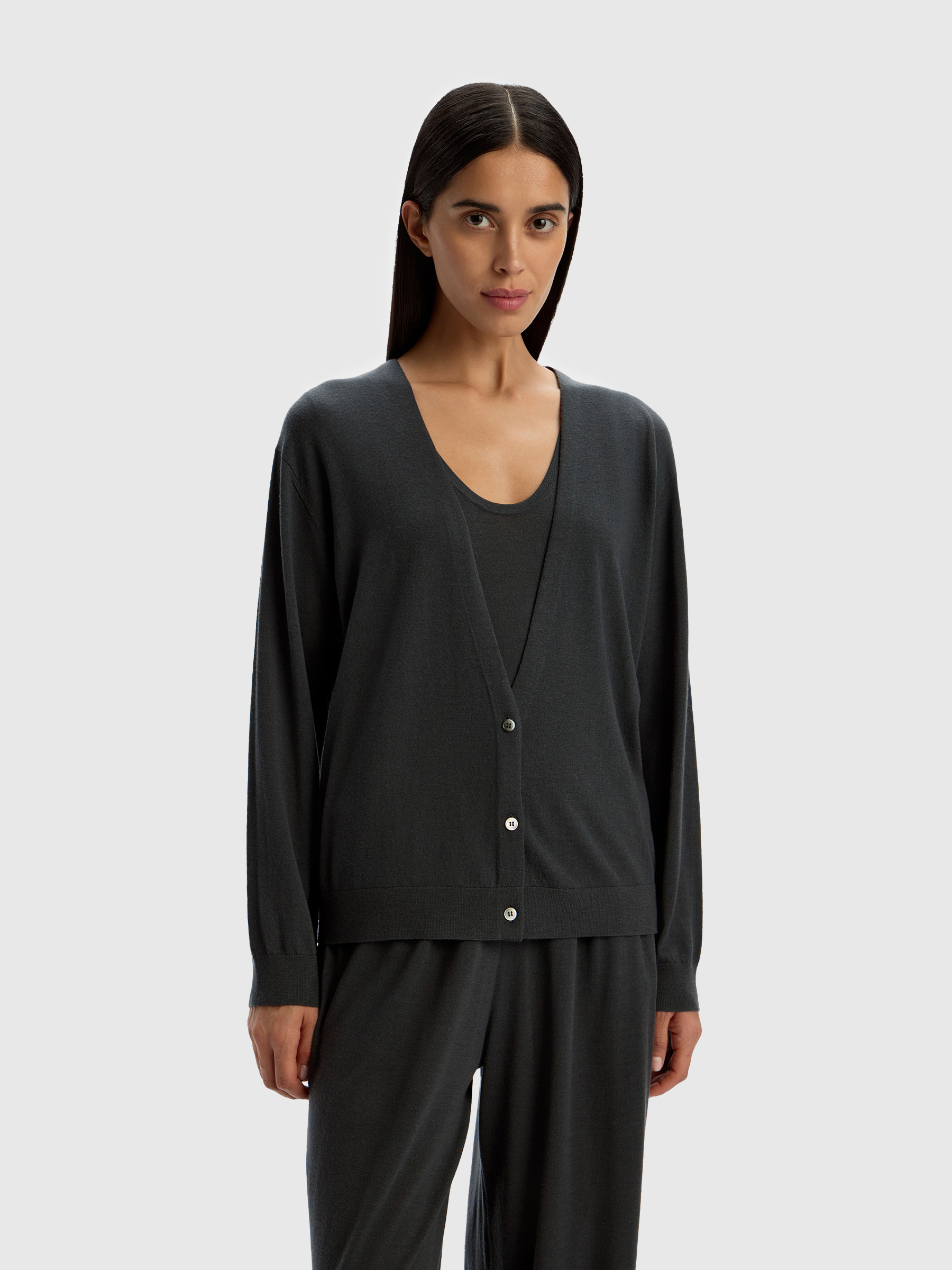 Кардиган из тонкой шерсти мериноса