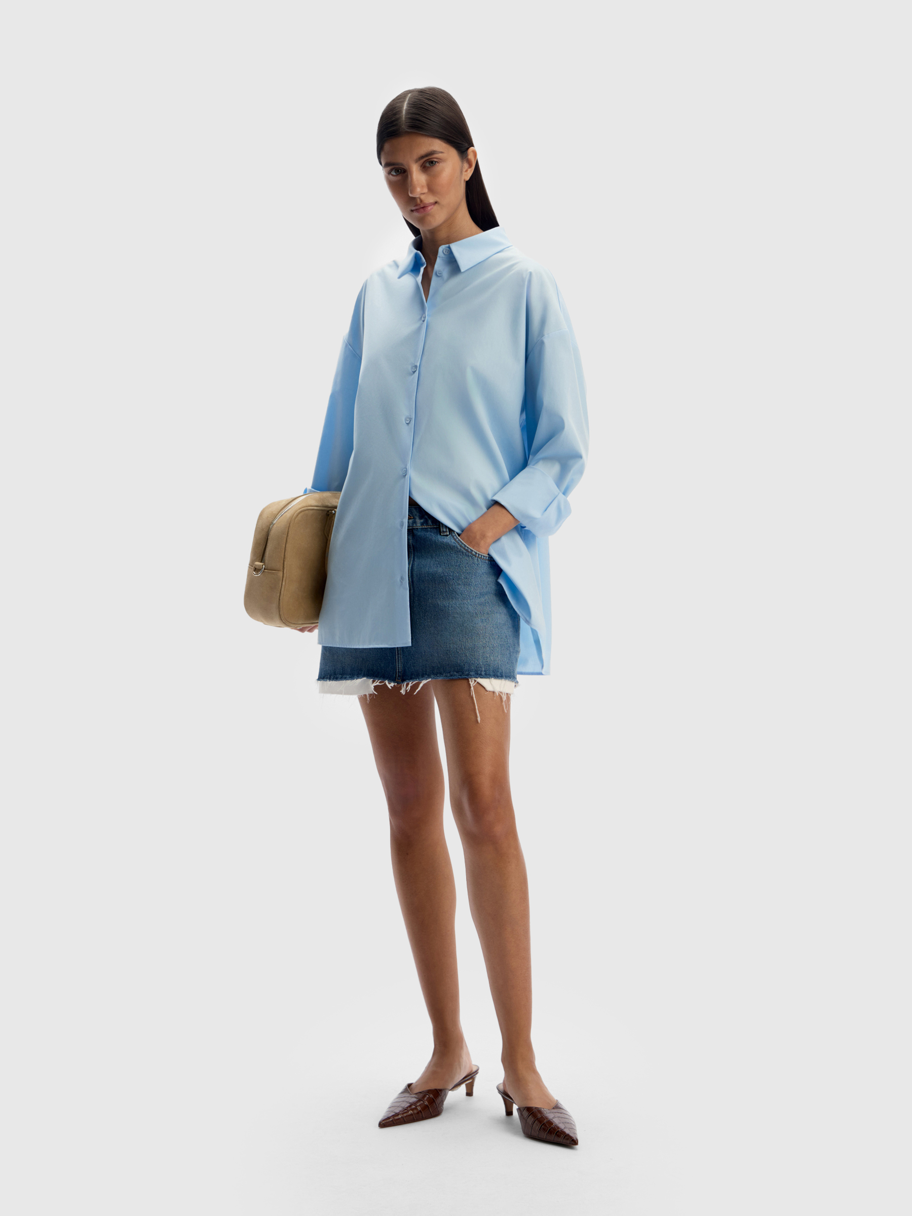 Юбка мини из денима