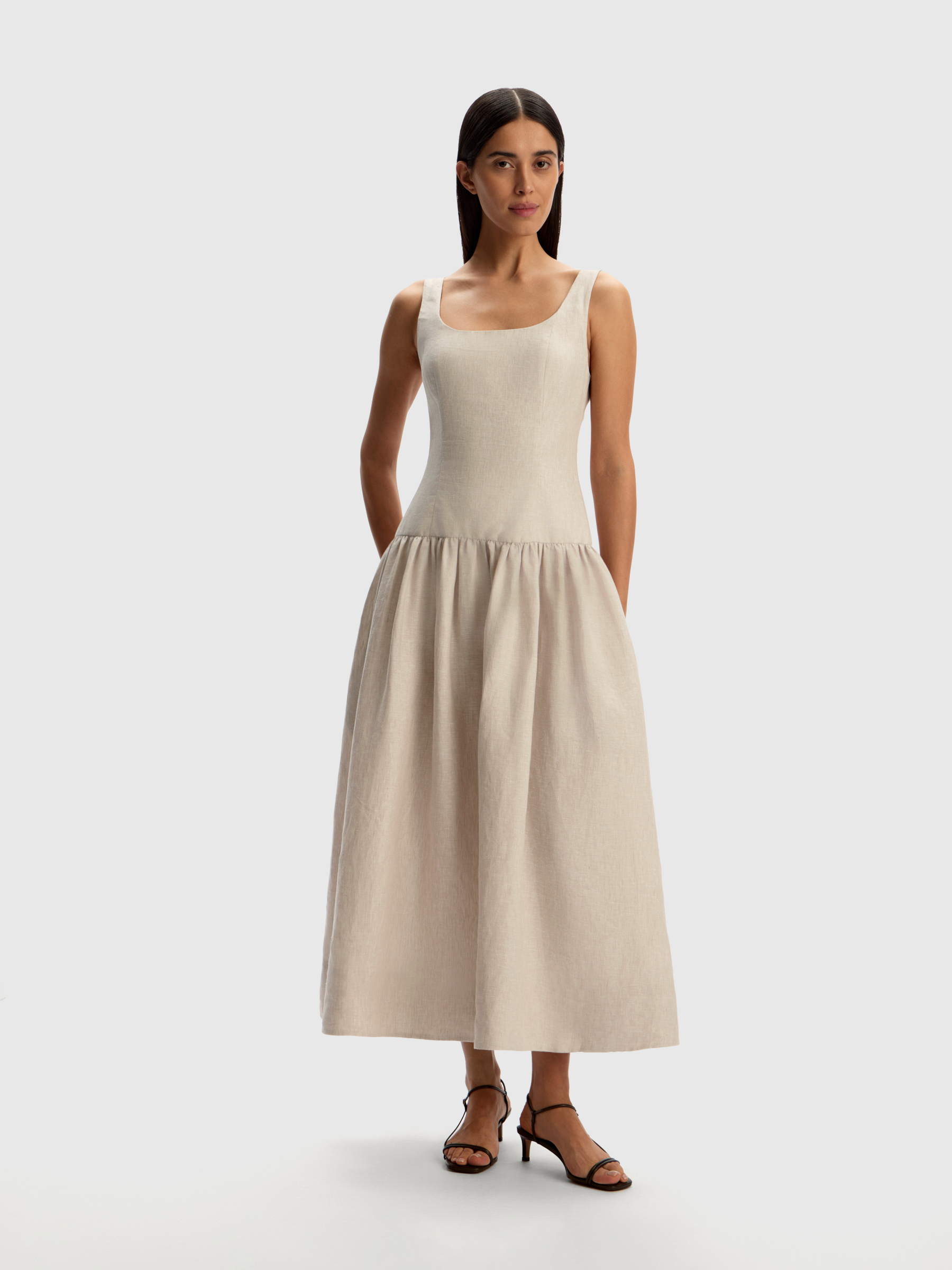 Платье льняное