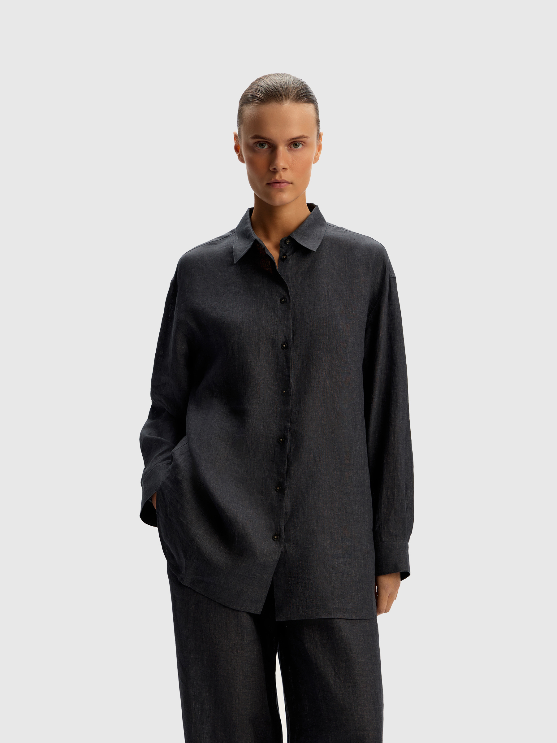 Рубашка из тонкого льна