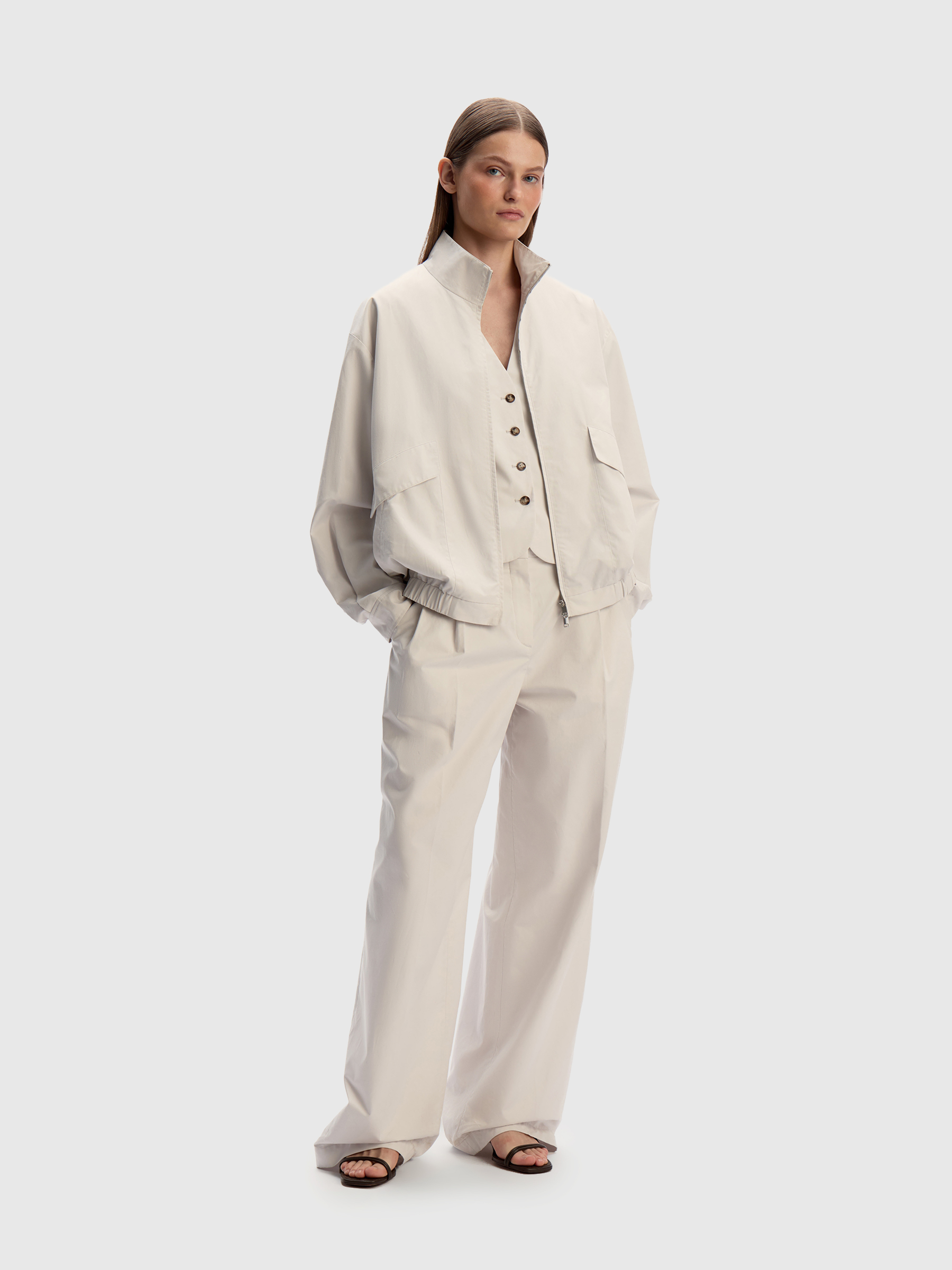 Брюки из хлопка и лиоцелла