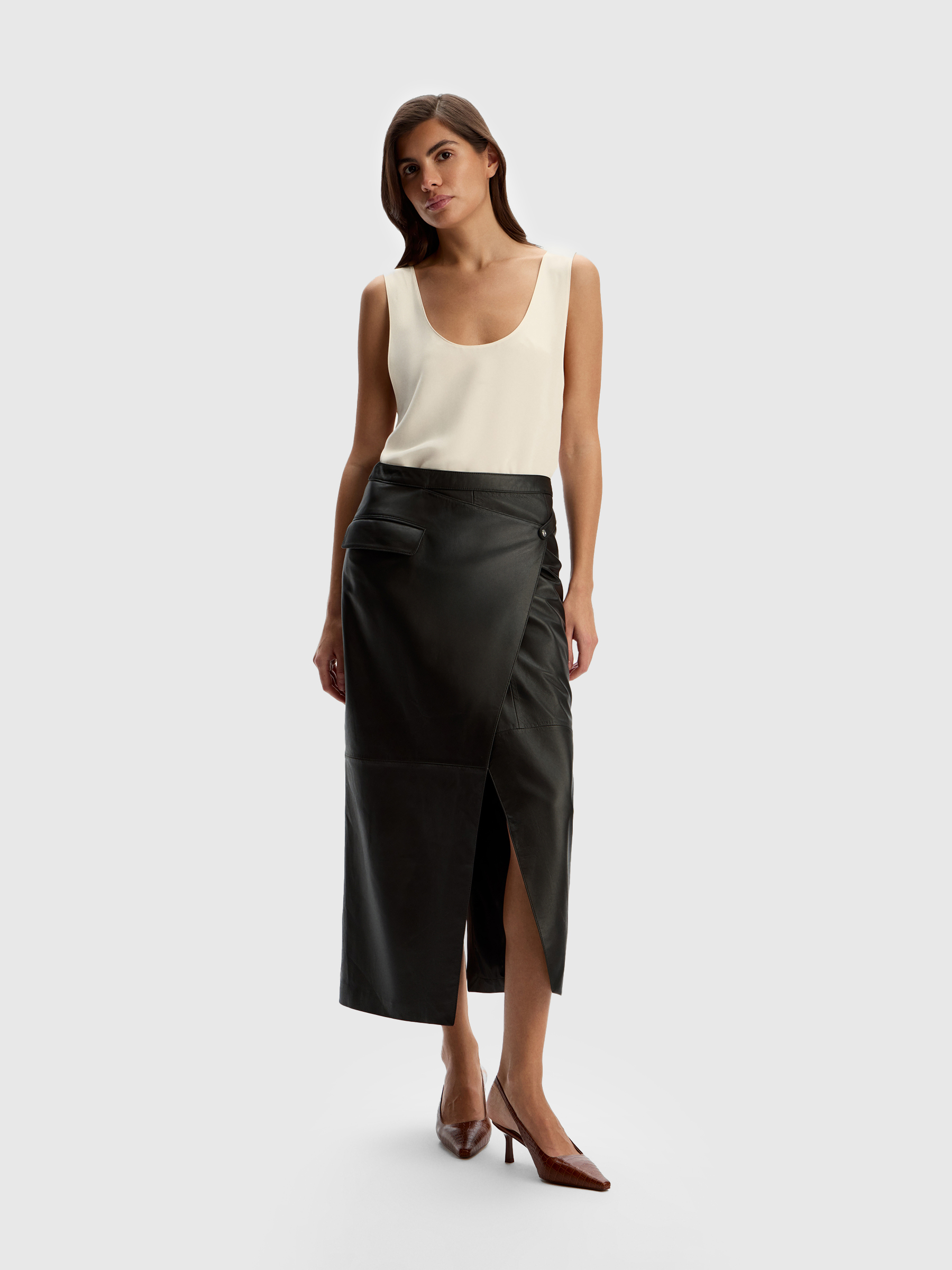 Юбка Gentle из кожи