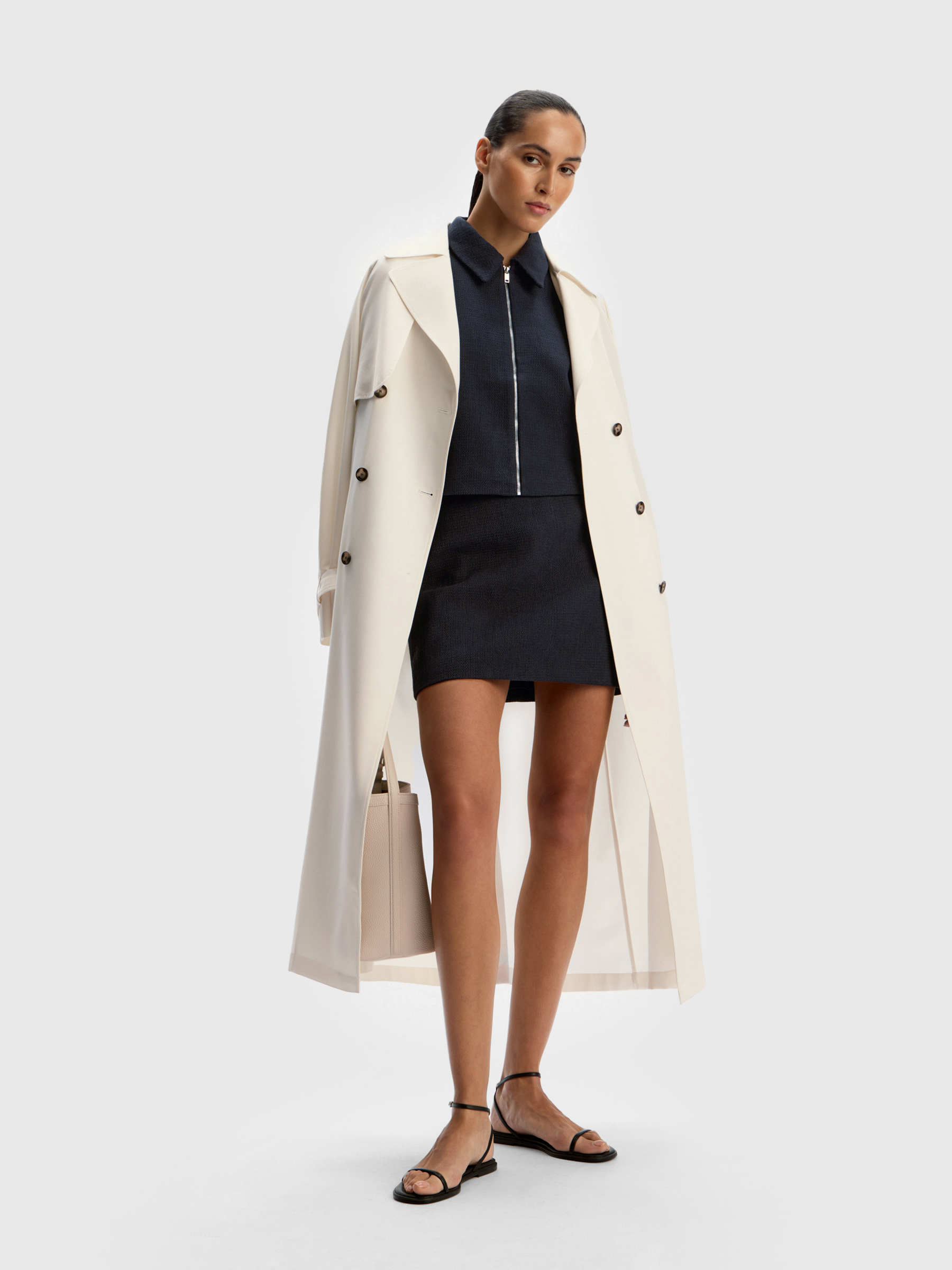 Юбка мини из фактурной ткани