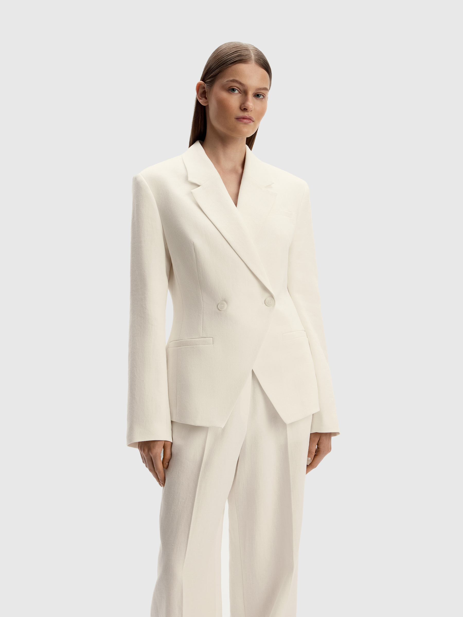 Жакет из костюмного льна