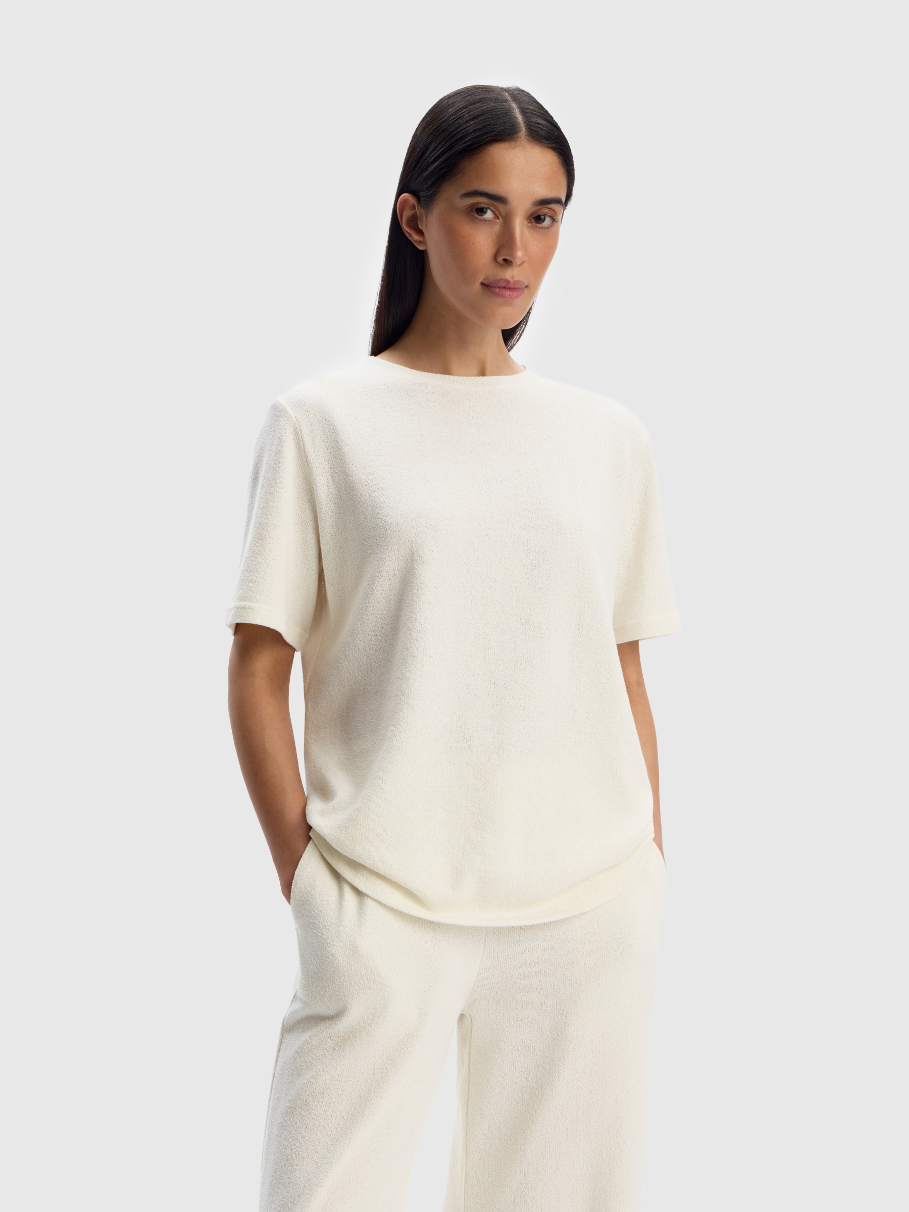 Джемпер из фактурного трикотажа