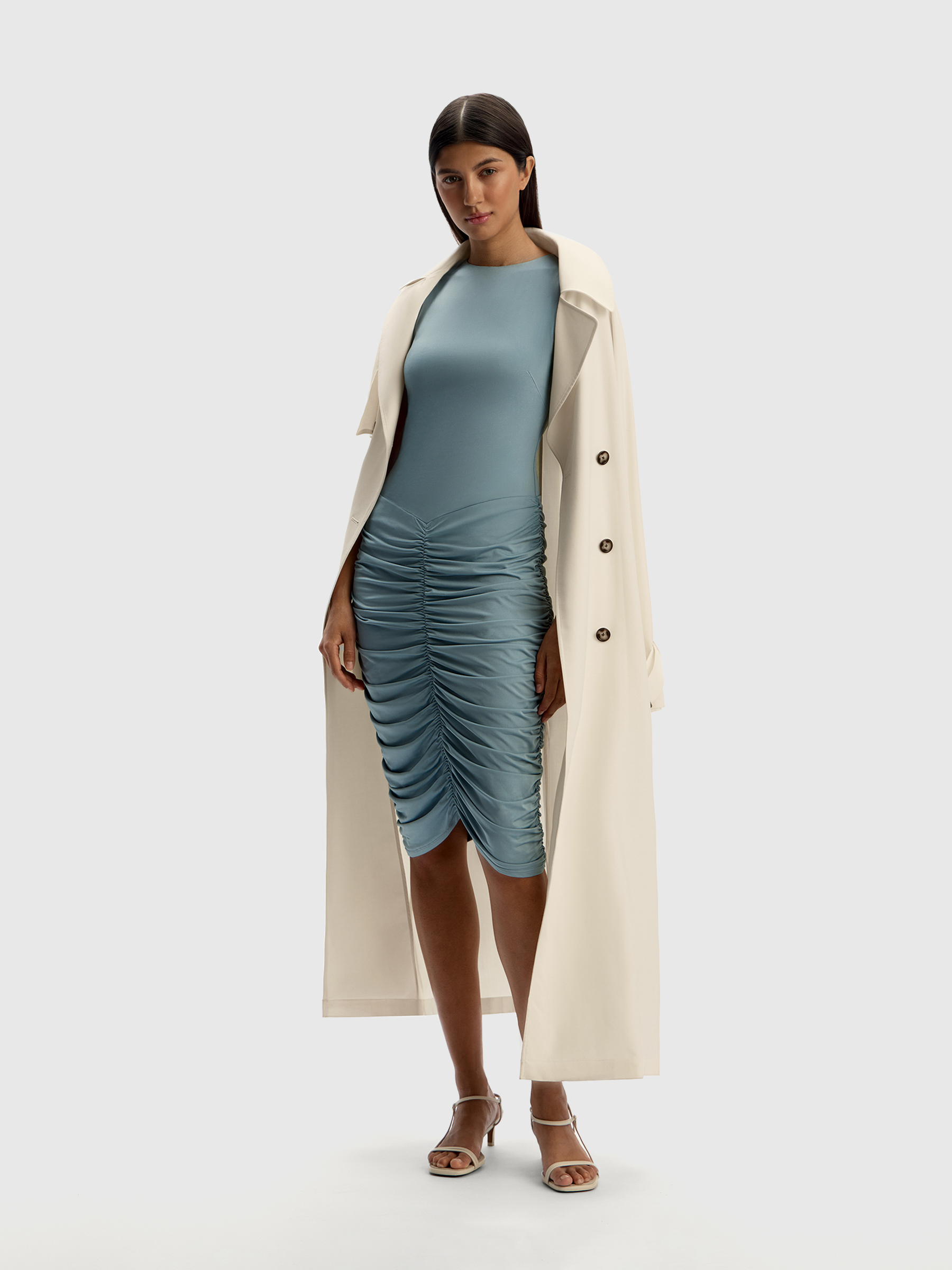 Платье с драпировкой