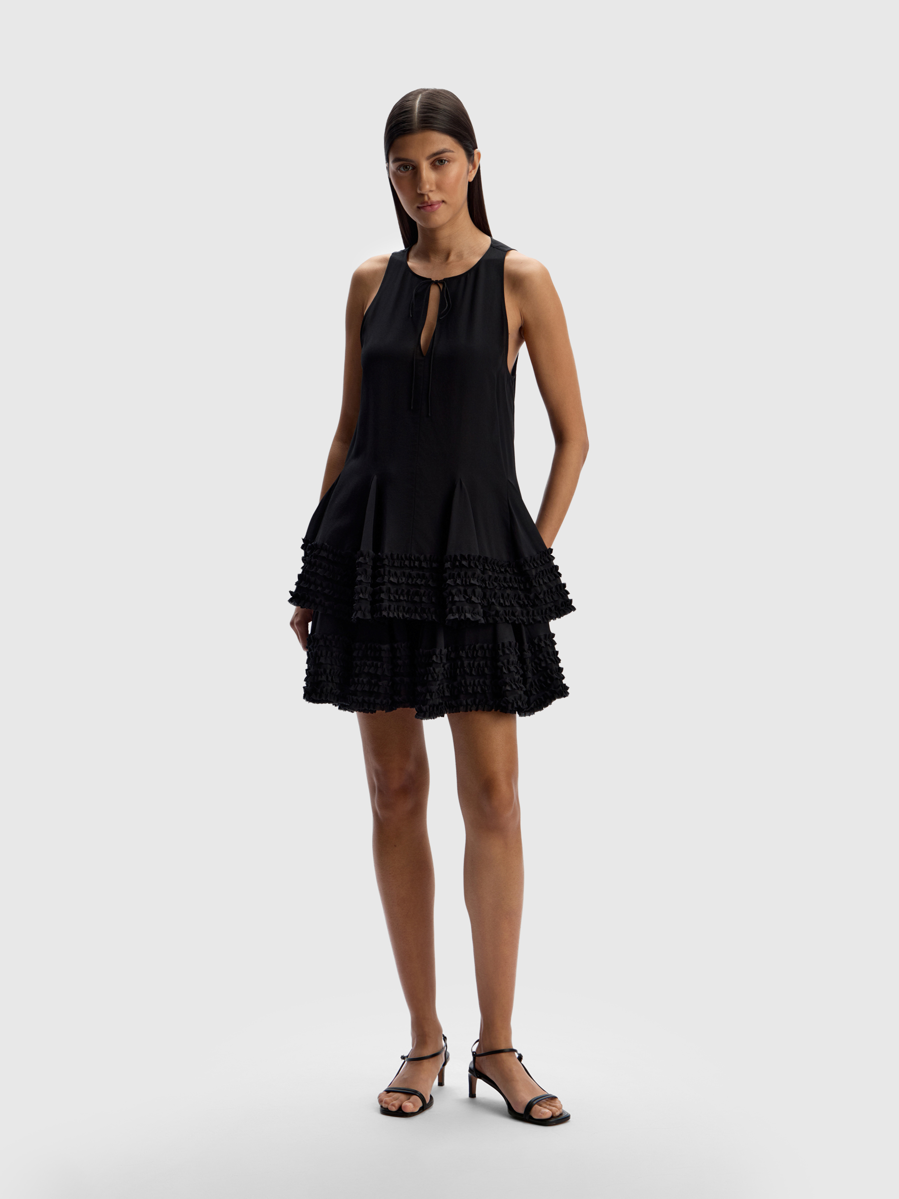 Юбка из шелкового шифона