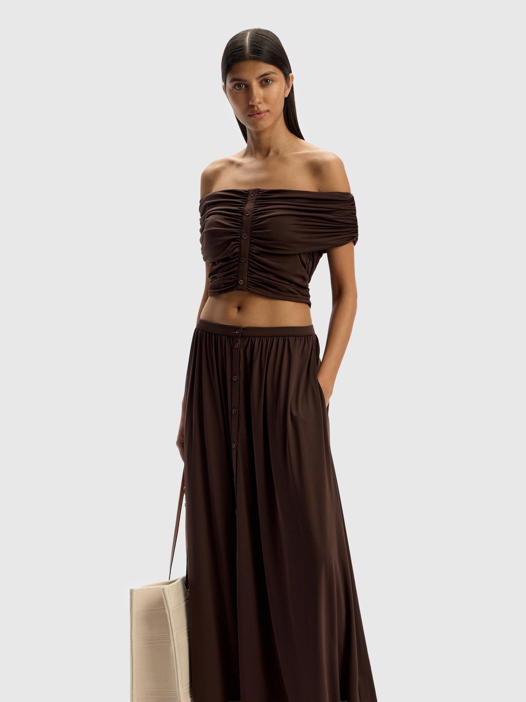 Топ с драпировкой