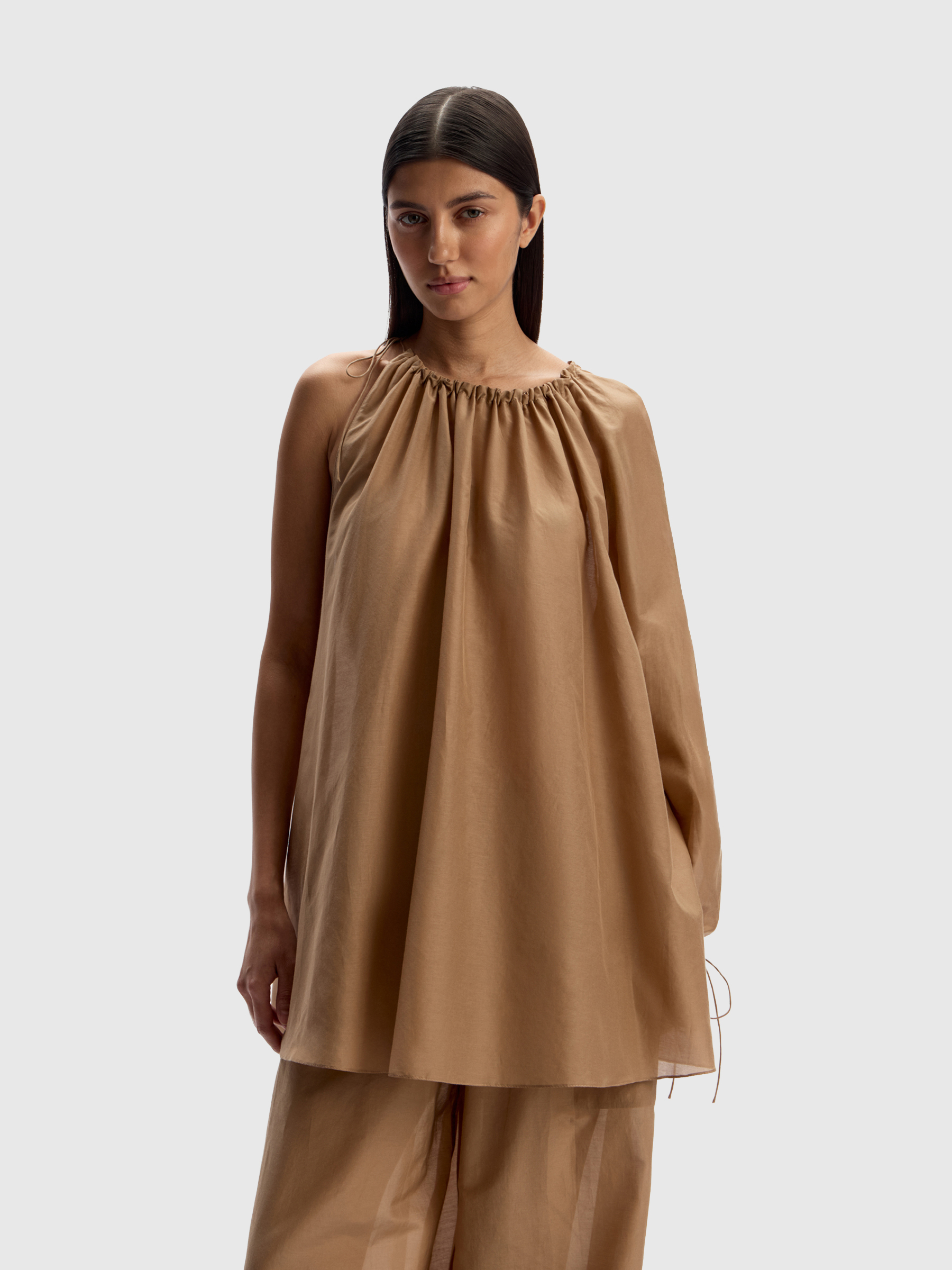 Блузка из хлопка и шелка