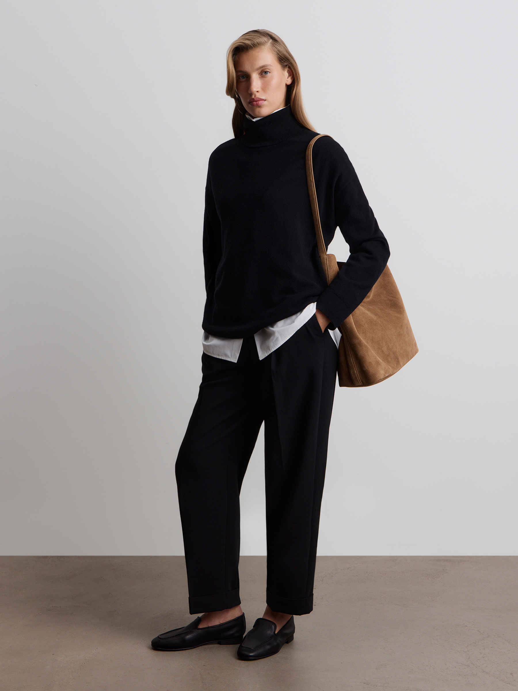 Брюки из костюмной шерсти