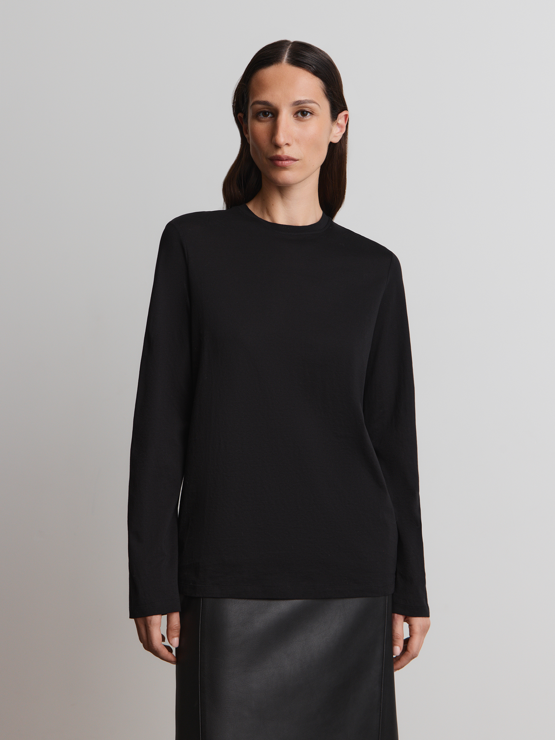 Лонгслив из тонкого хлопка