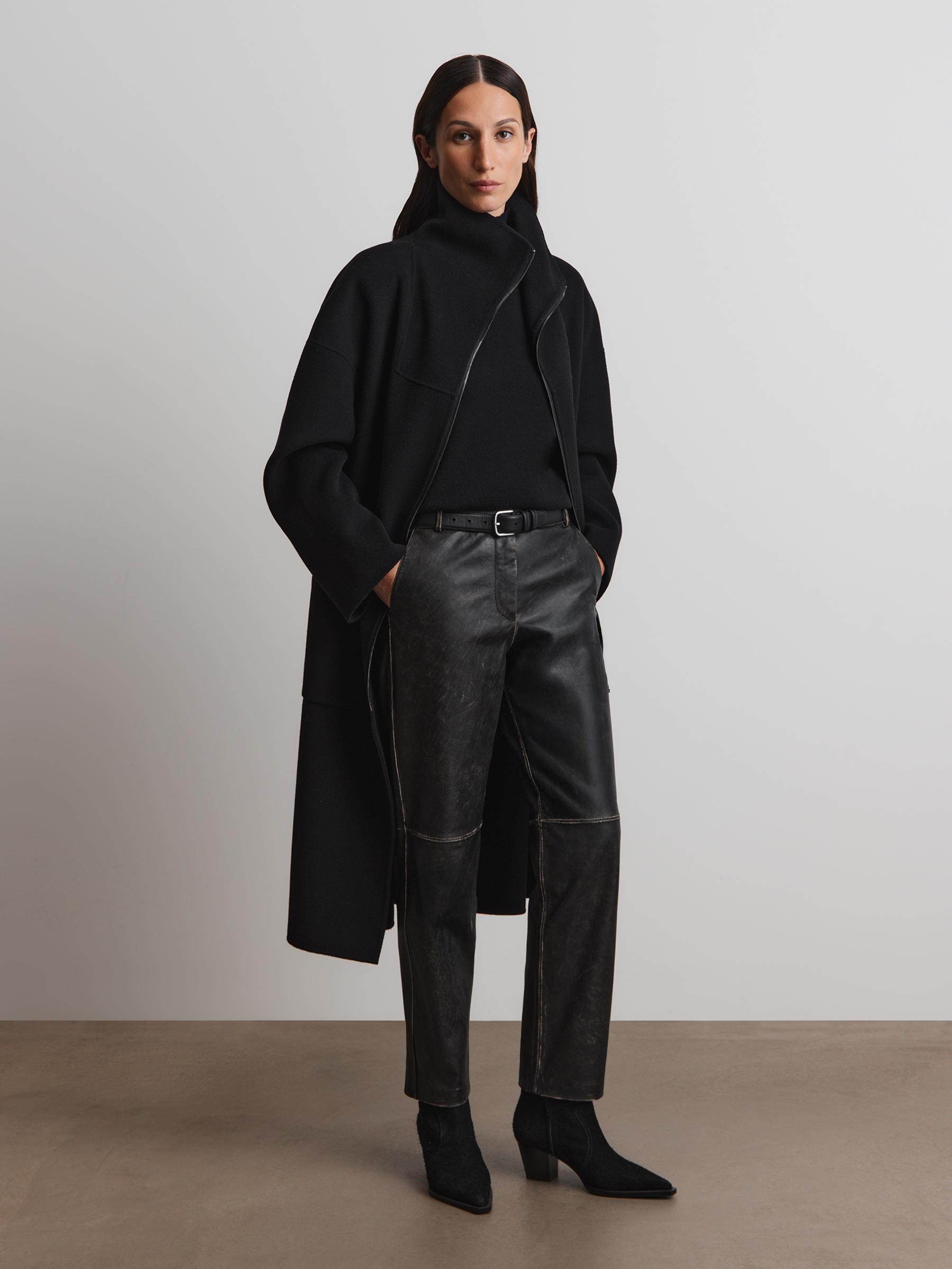 Брюки Grunge из кожи