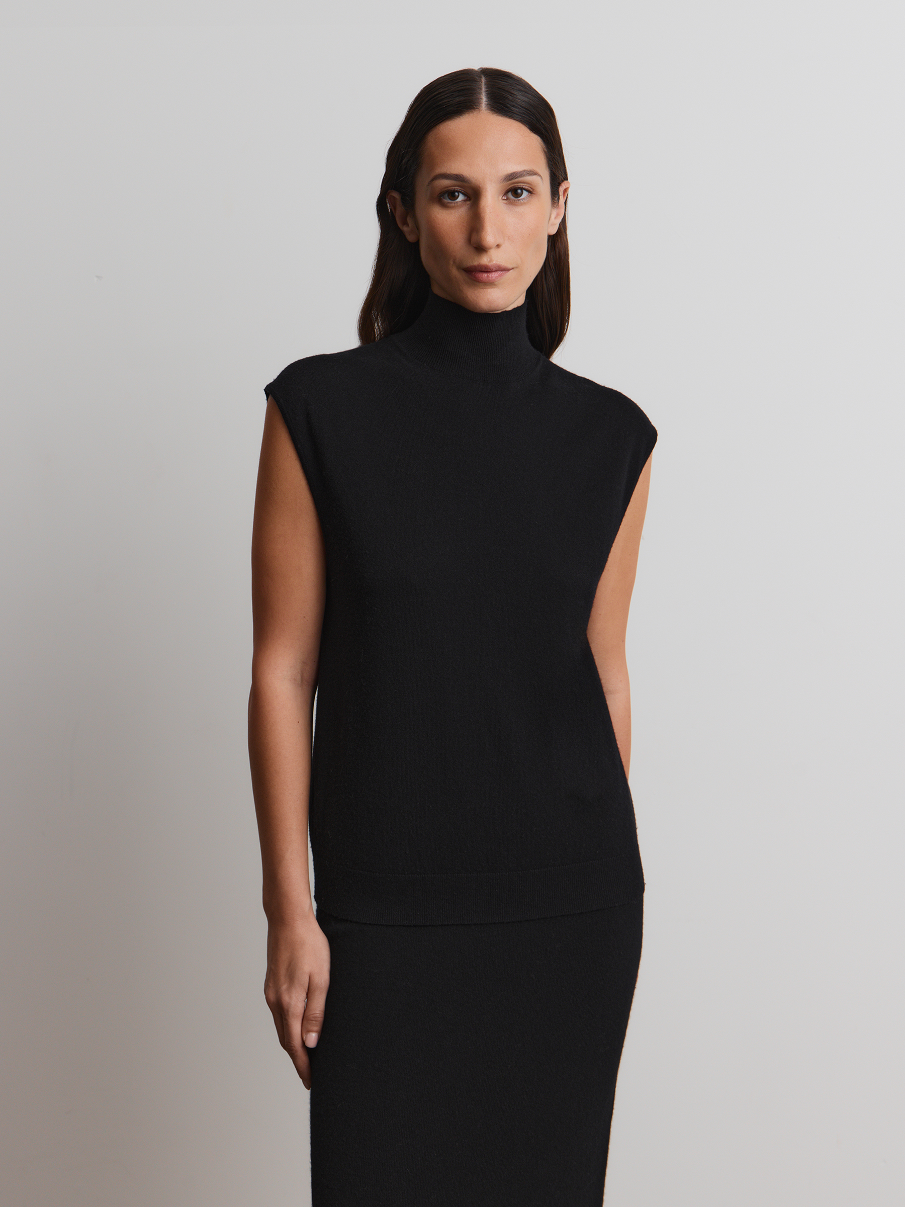 Свитер-топ из шерсти и кашемира