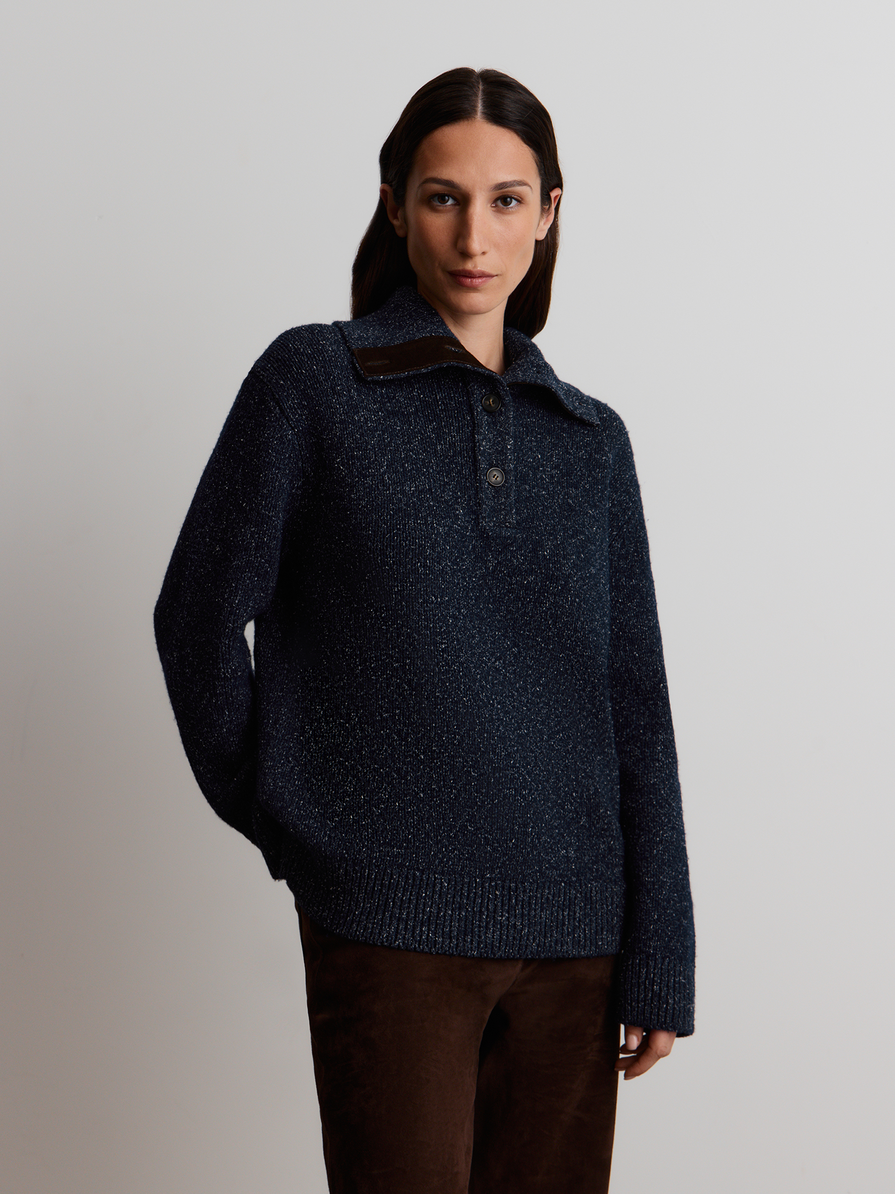 Джемпер из шерсти и шелка