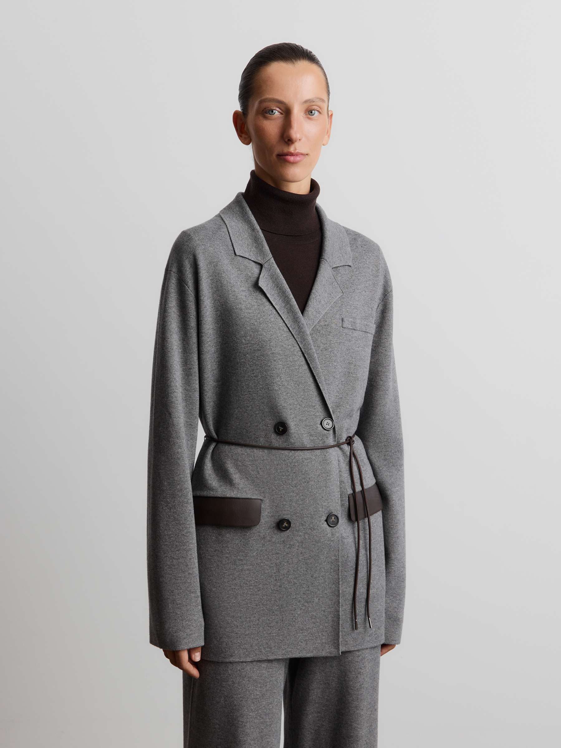 Жакет из шерсти и хлопка