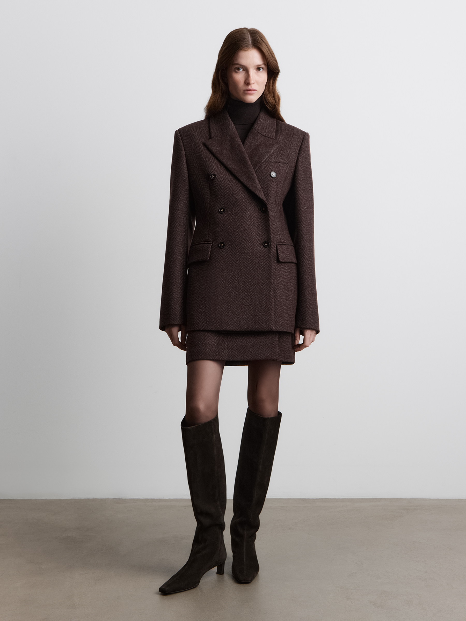 Юбка мини из шерсти