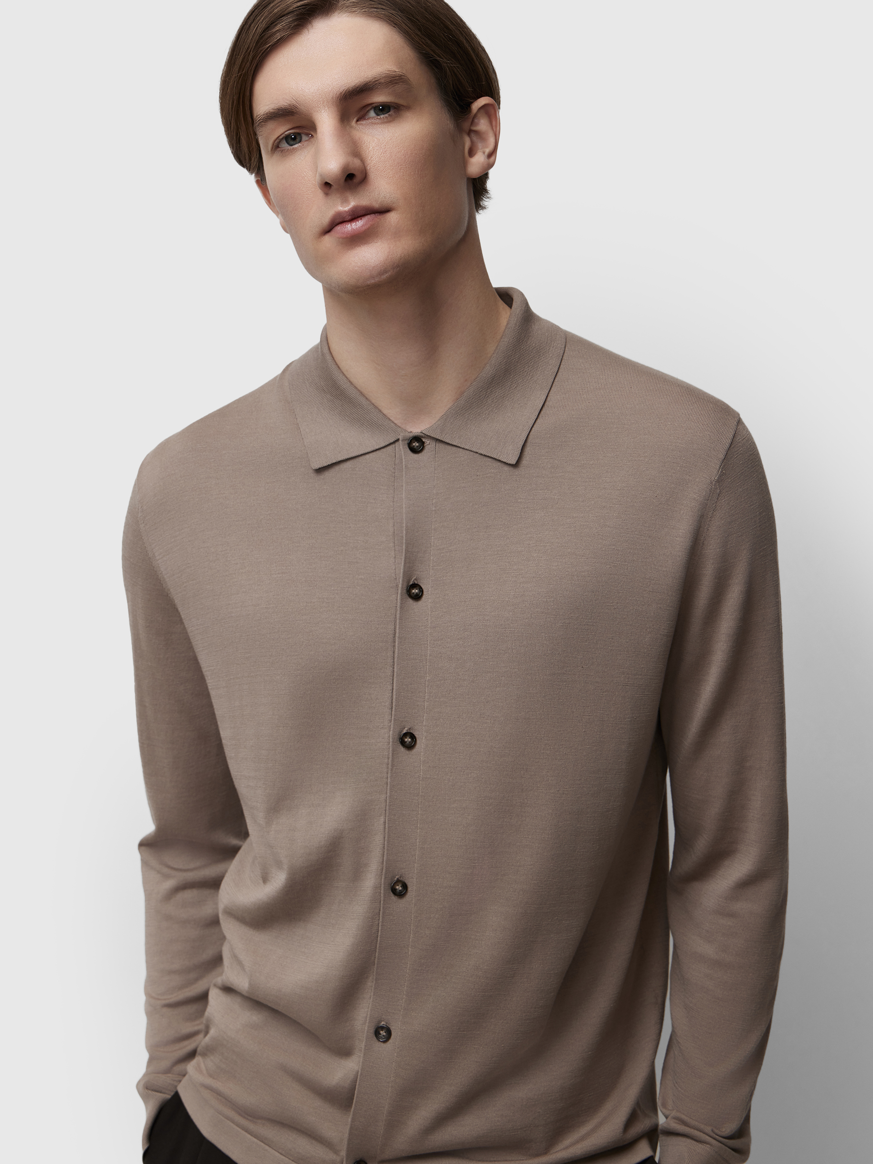 Рубашка из шелка и хлопка