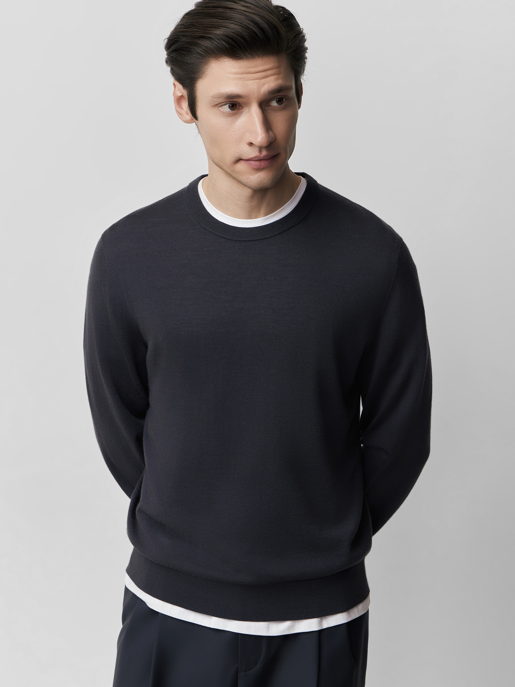 Джемпер из тонкой шерсти и шелка