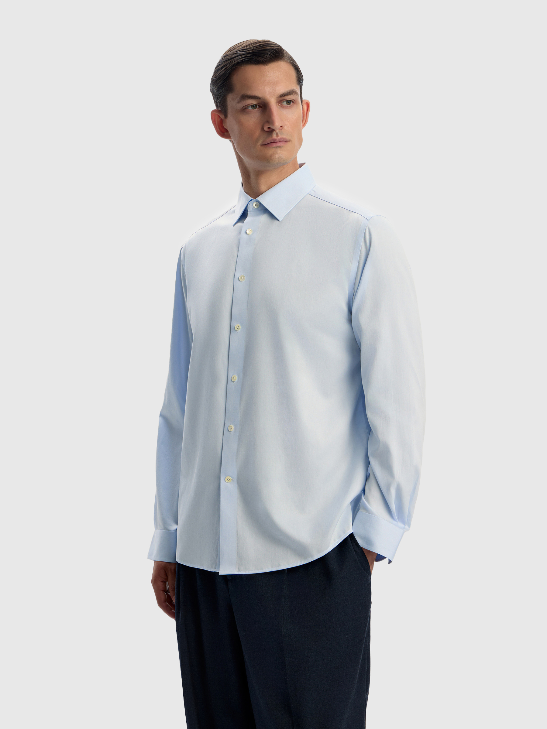 Рубашка из хлопка и шелка