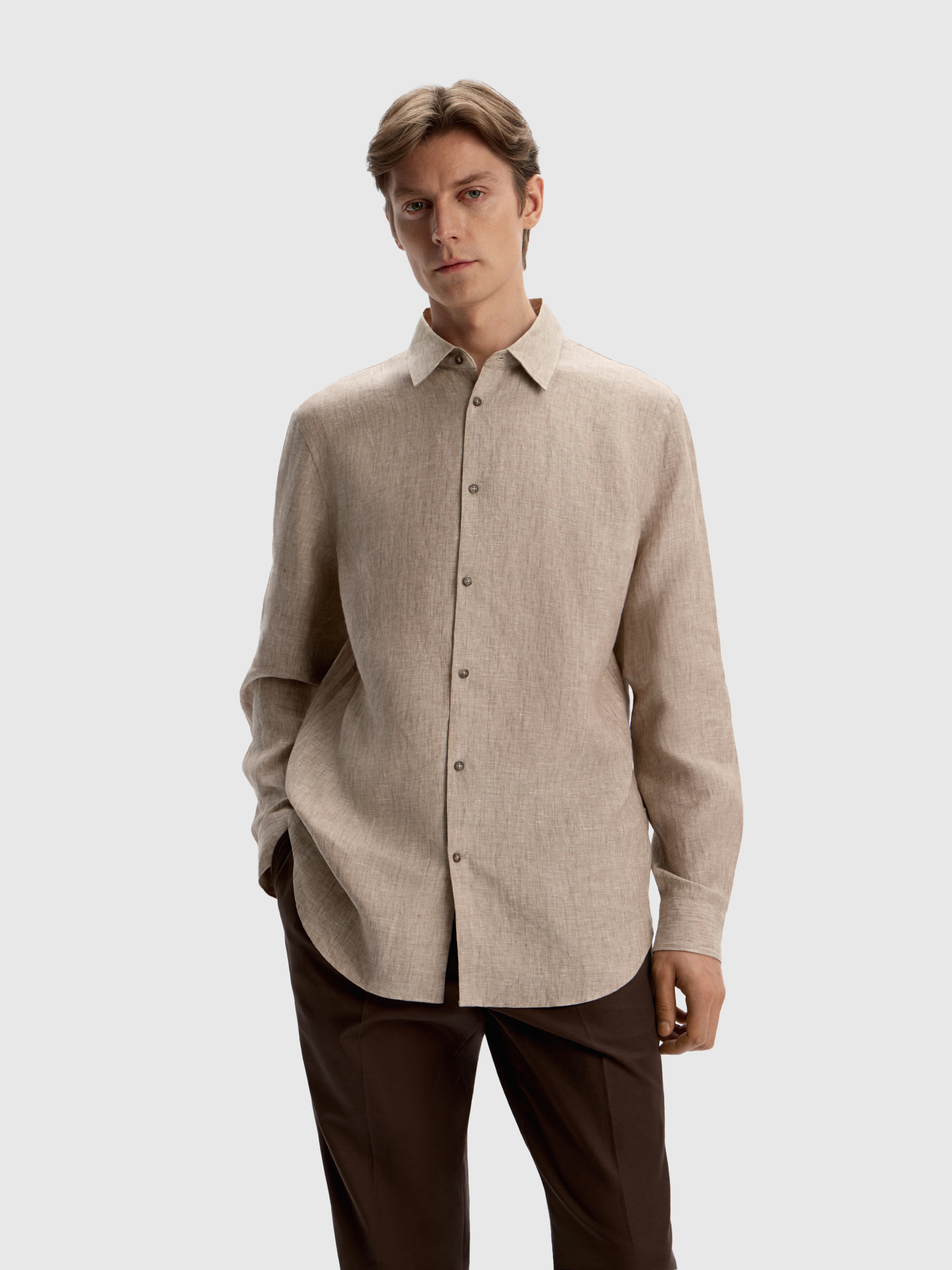 Рубашка из тонкого льна