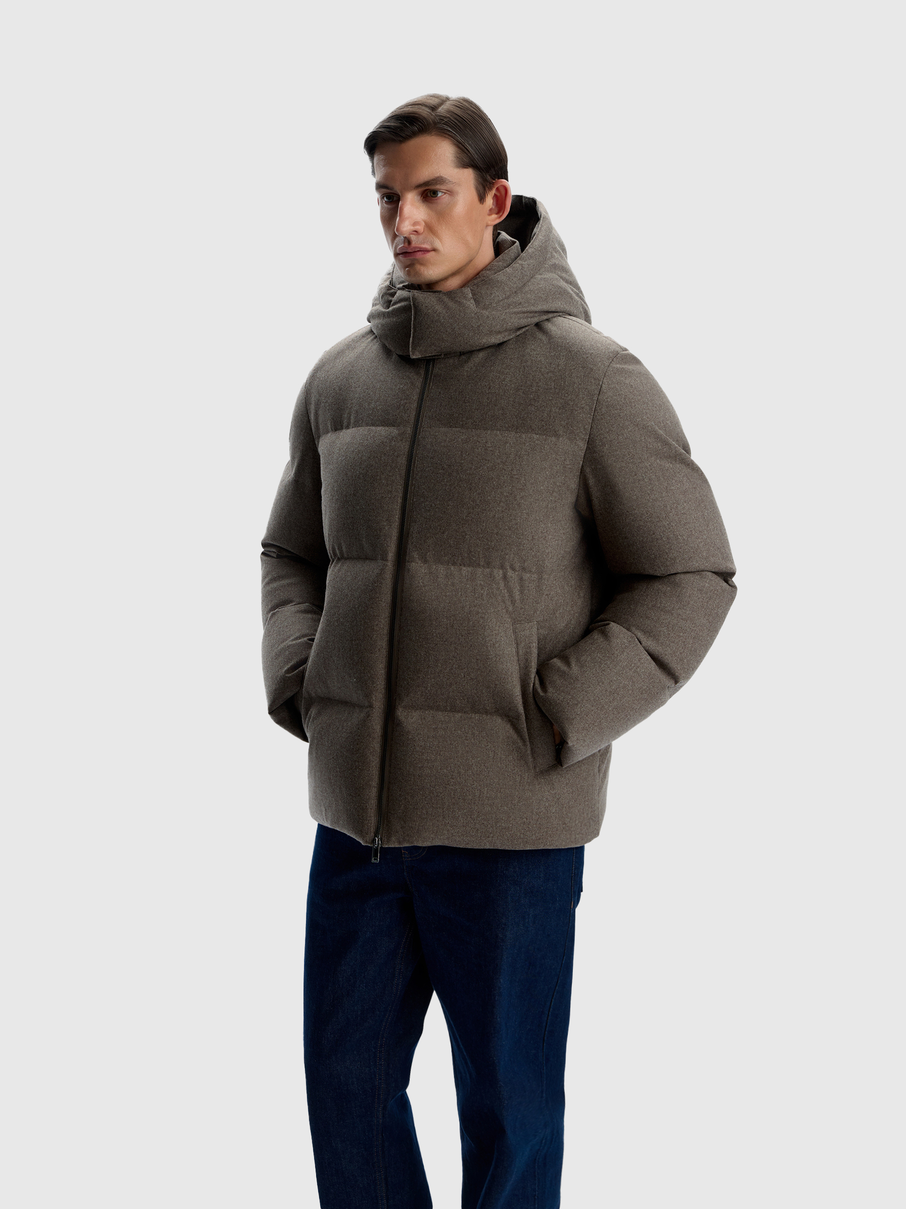 Пуховик Altai из шерсти и кашемира