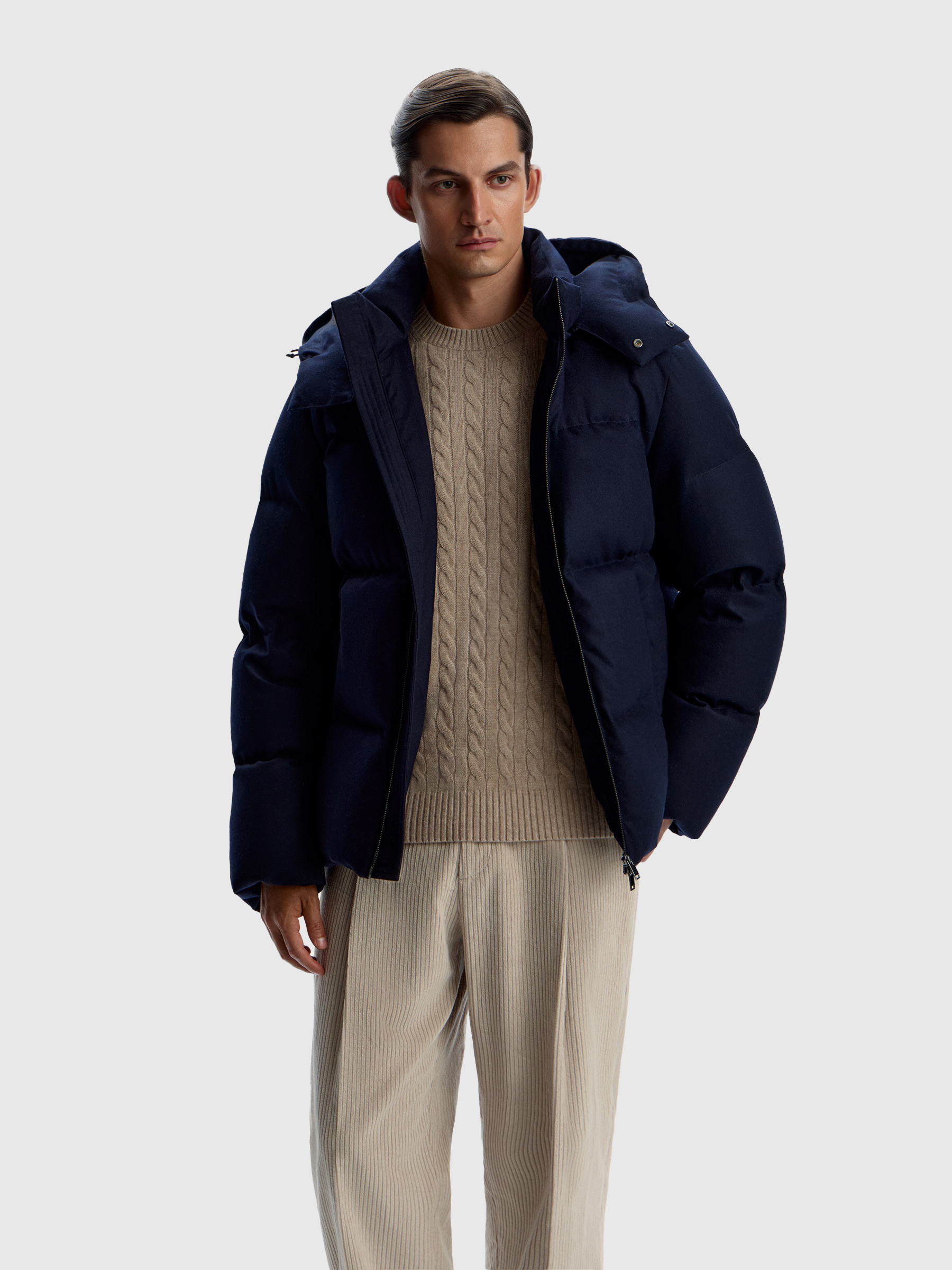 Пуховик Altai из шерсти и кашемира