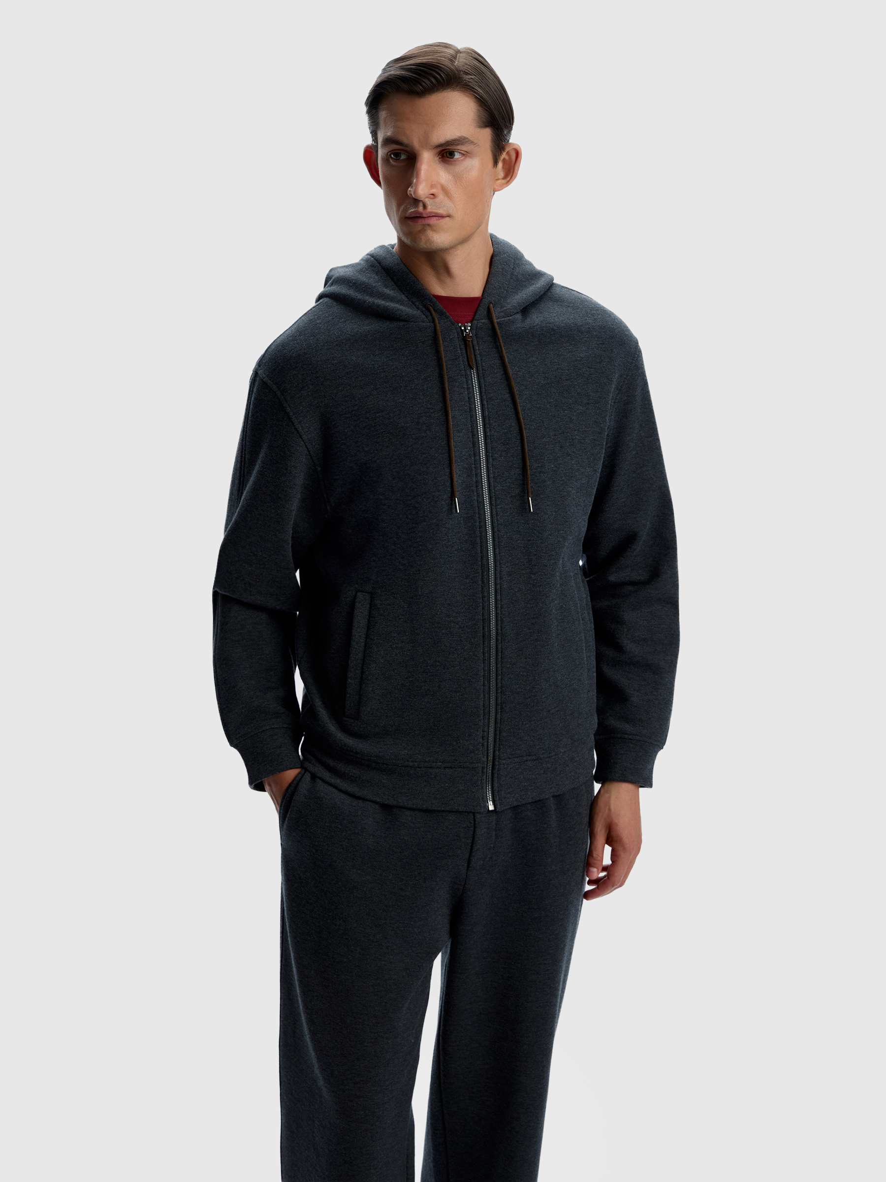 Толстовка с шерстью на молнии