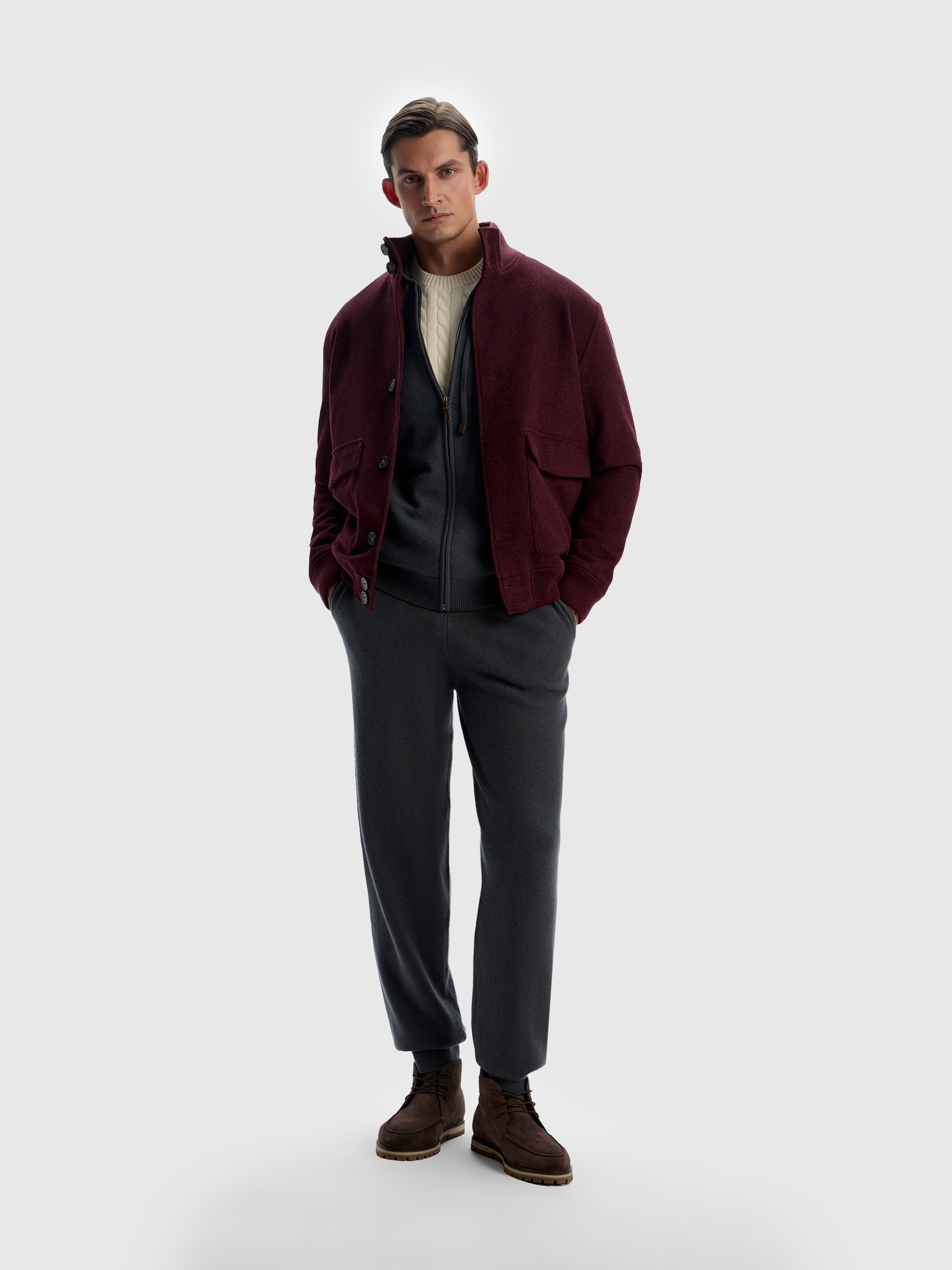 Брюки из шерсти и кашемира