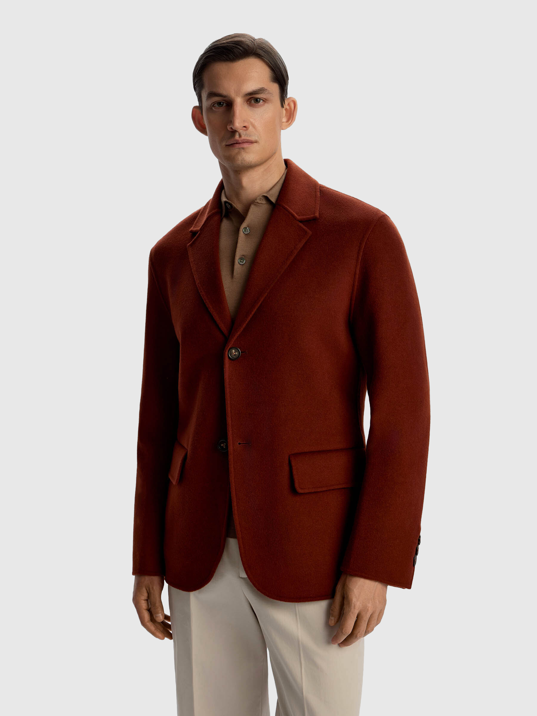 Пальто-пиджак из шерсти и кашемира