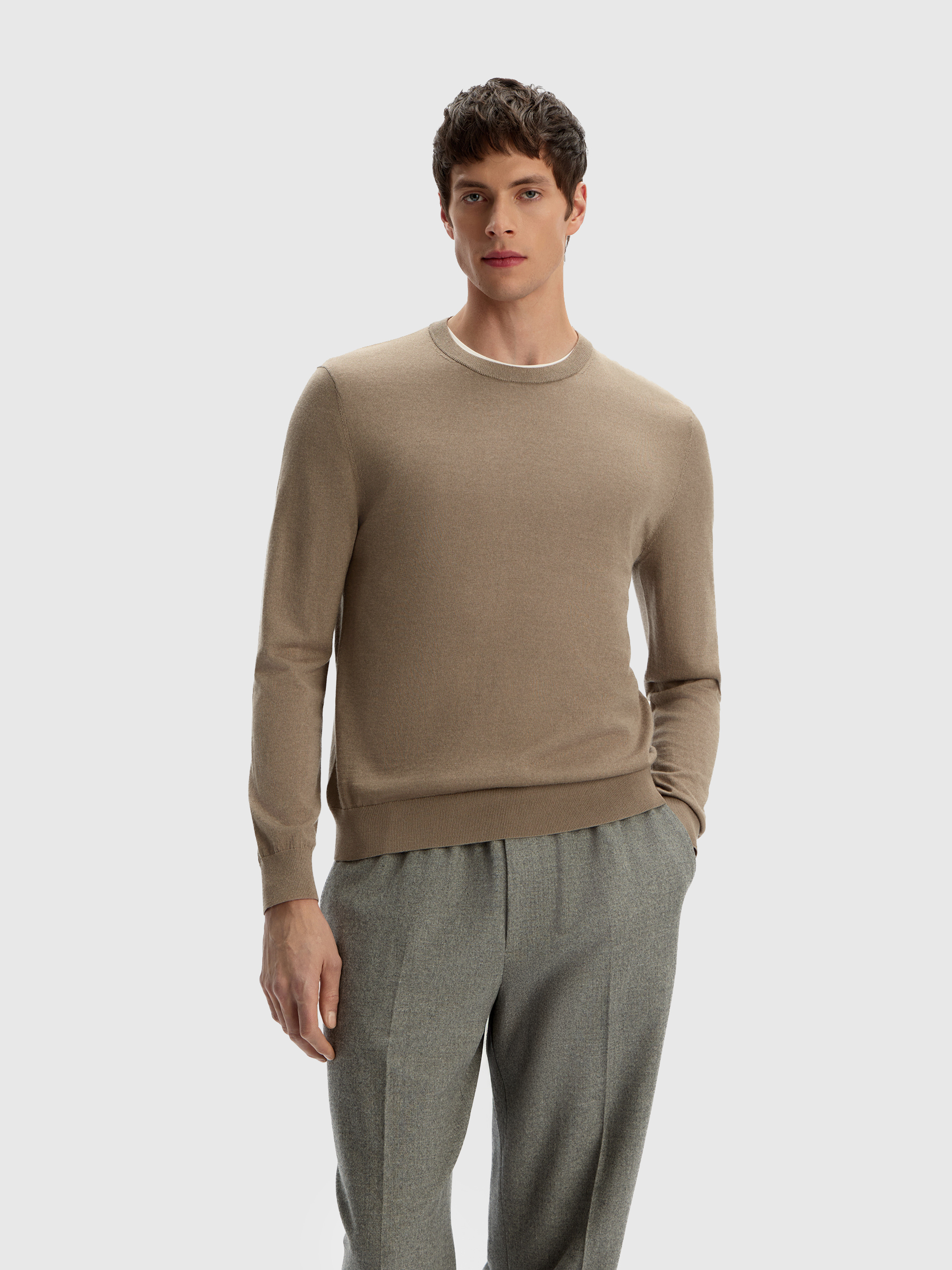 Джемпер из тонкой шерсти и шелка