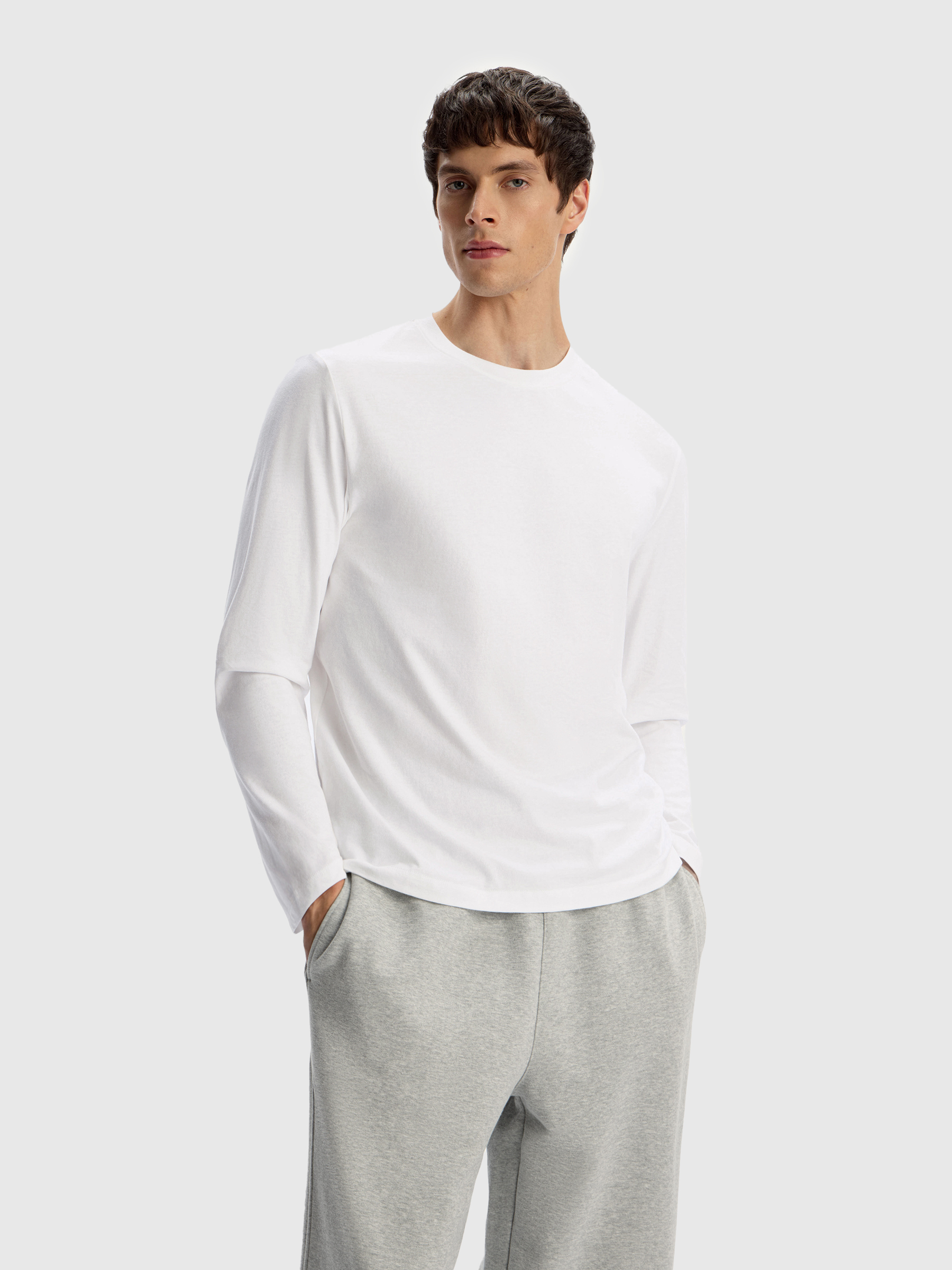 Лонгслив из хлопка Soft