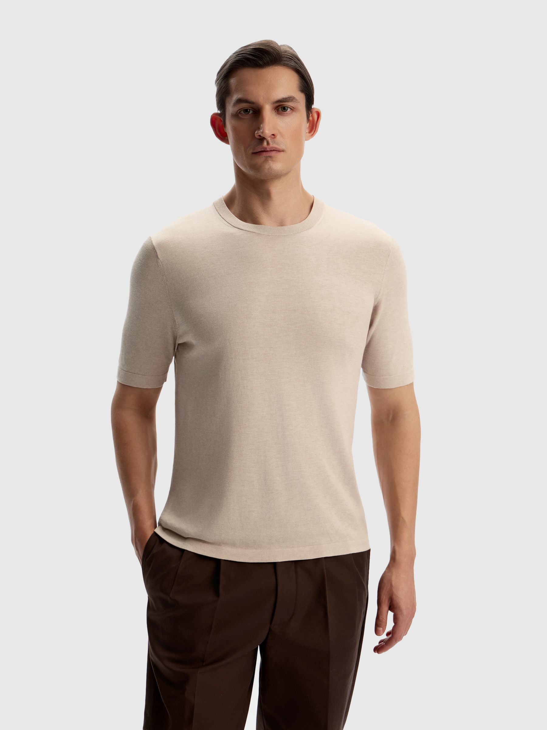 Джемпер из шелка и хлопка