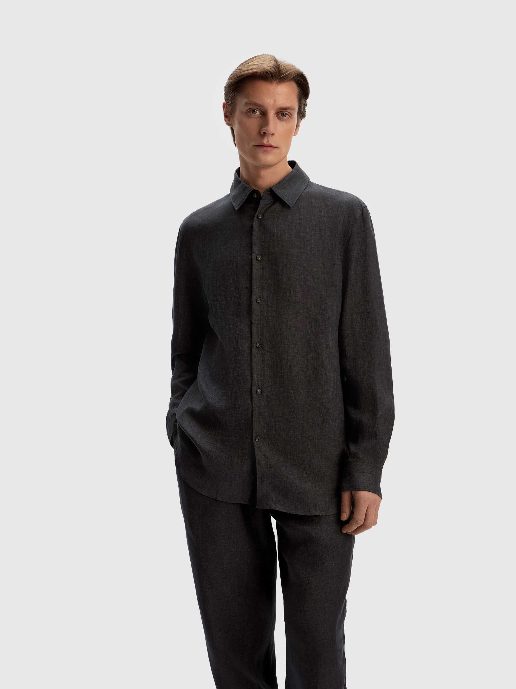 Рубашка из тонкого льна