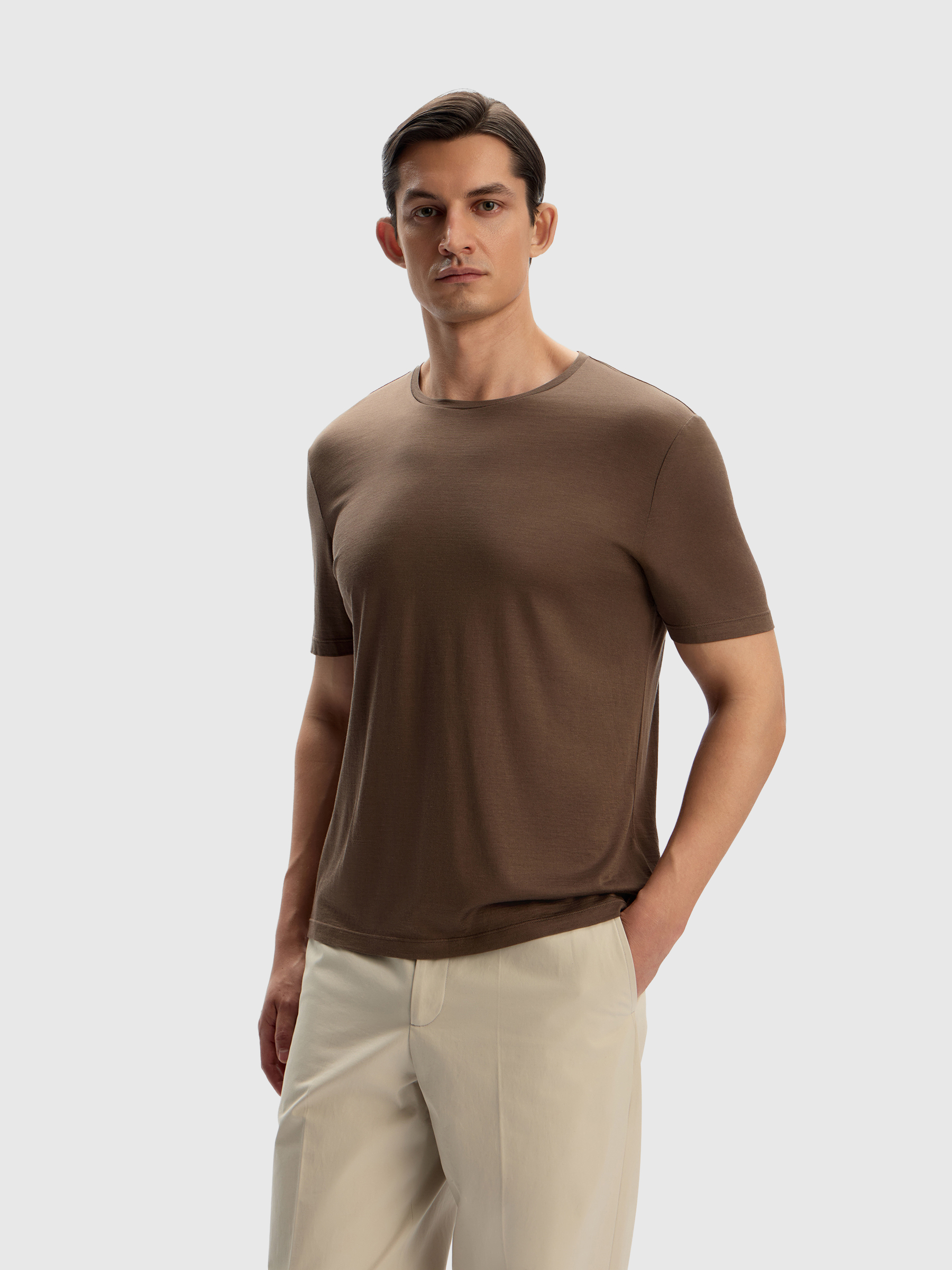 Футболка из шелка и хлопка