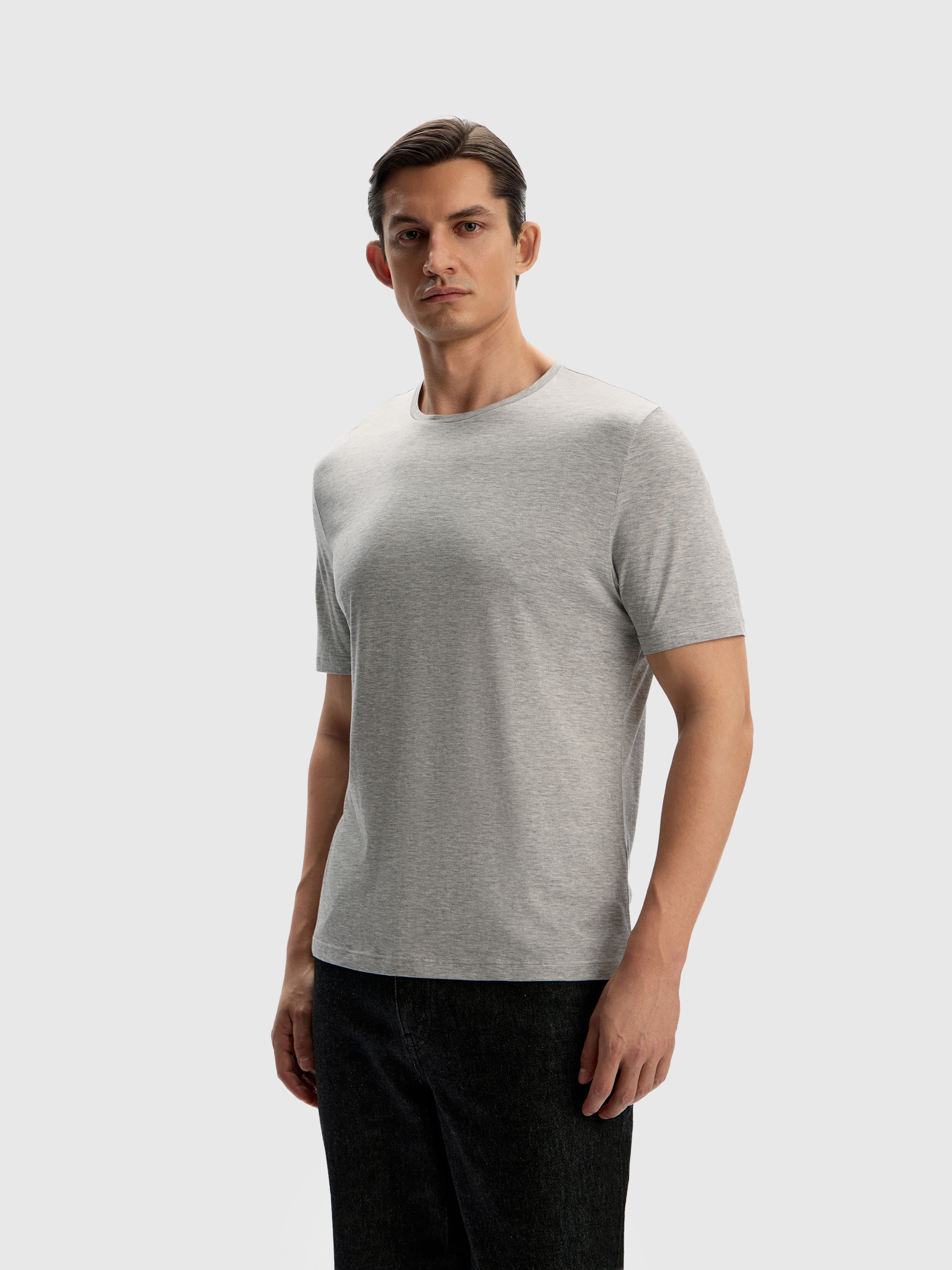 Футболка из шелка и хлопка